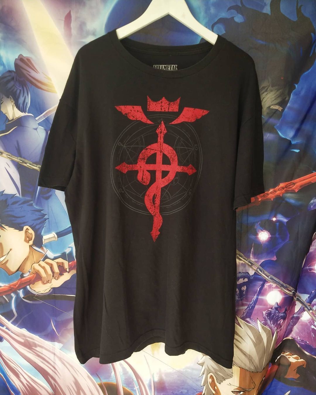 Anime Fullmetal Alchemist Brotherhood Logo Black Tees Anime Size US XXL / EU 58 / 5 - 1 Thumbnail