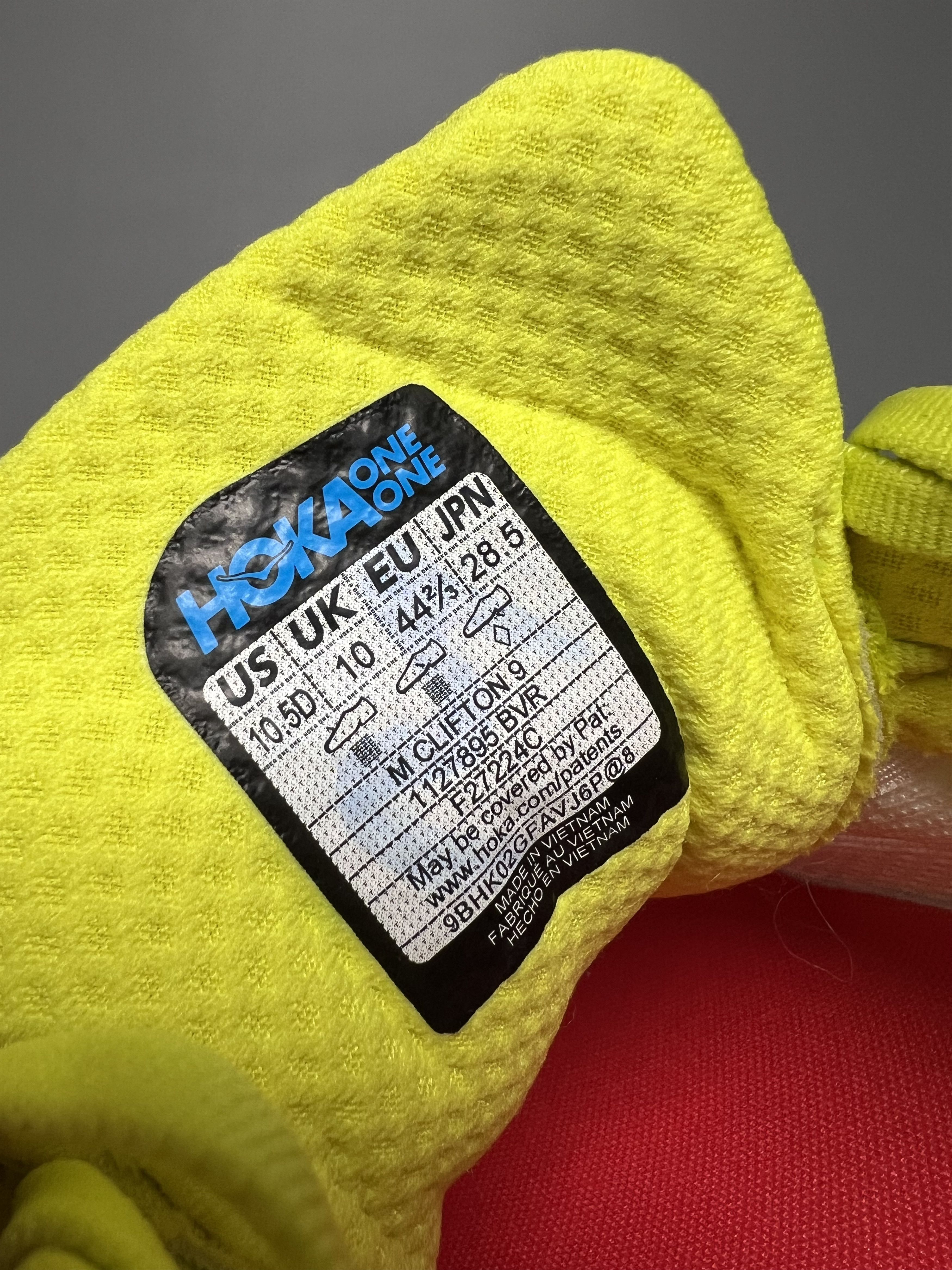 Hoka 10.5D Hoka One One Clifton 9 Running Shoes Walking Gym Size US 10.5 / EU 43-44 - 18 Thumbnail