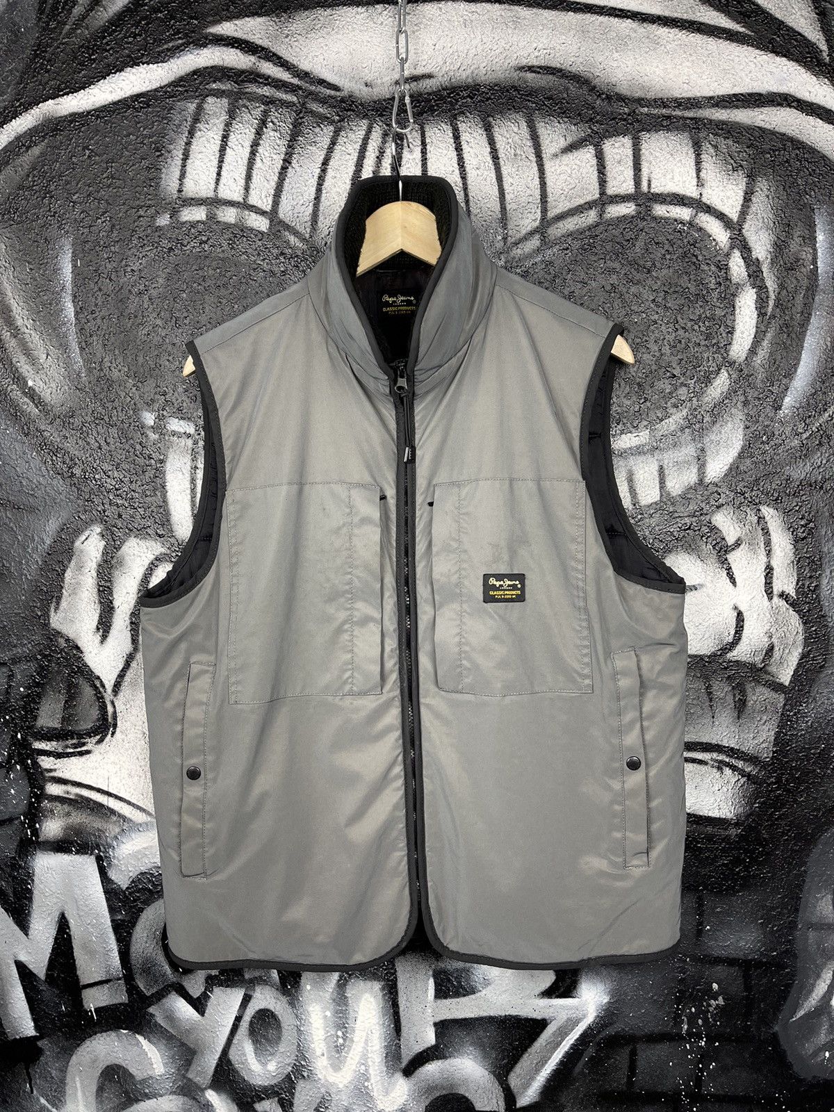 Pepe Jeans Pepe Jeans London Casual Chrome Grey Vest Men’s Size Large Size US L / EU 52-54 / 3 - 3 Thumbnail