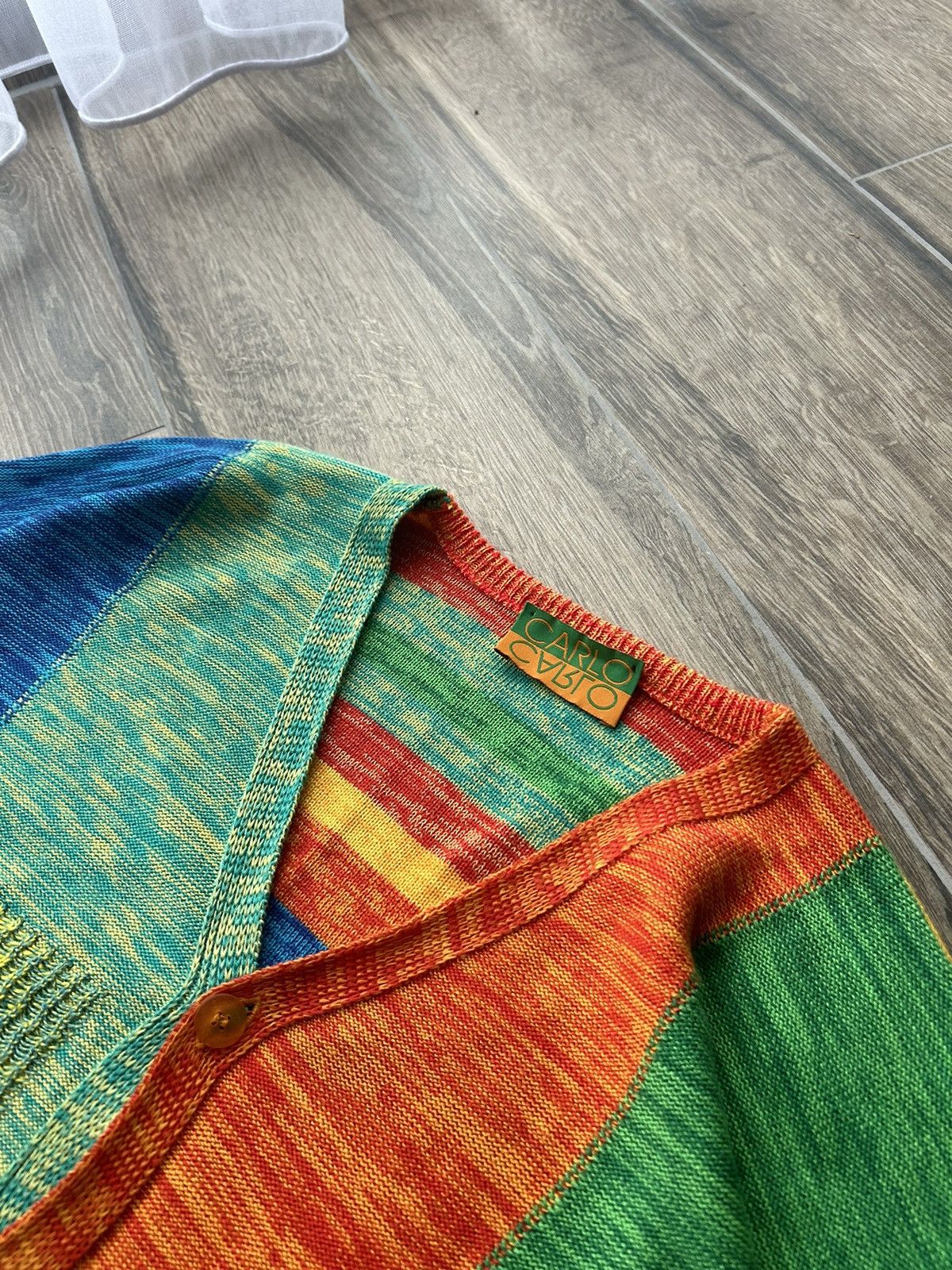 Carlo Colucci Vintage Carlo Colucci cardigan mens knitwear coogi style Size US L / EU 52-54 / 3 - 3 Thumbnail