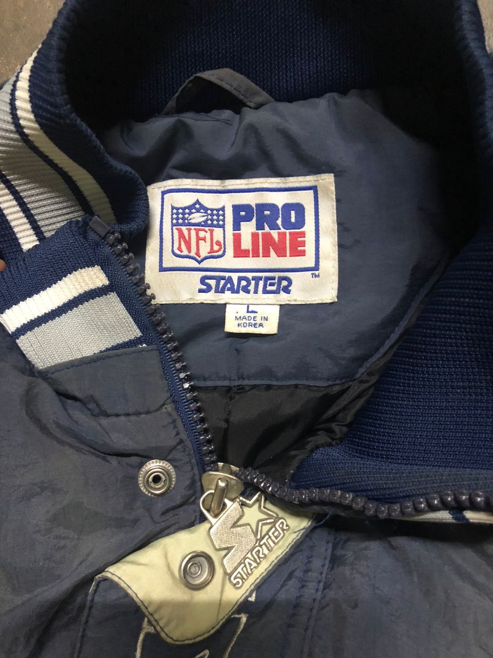 Starter Vintage Starter NFL Cowboy Anorak Jacket Sunfaded Faded Size US L / EU 52-54 / 3 - 19 Thumbnail