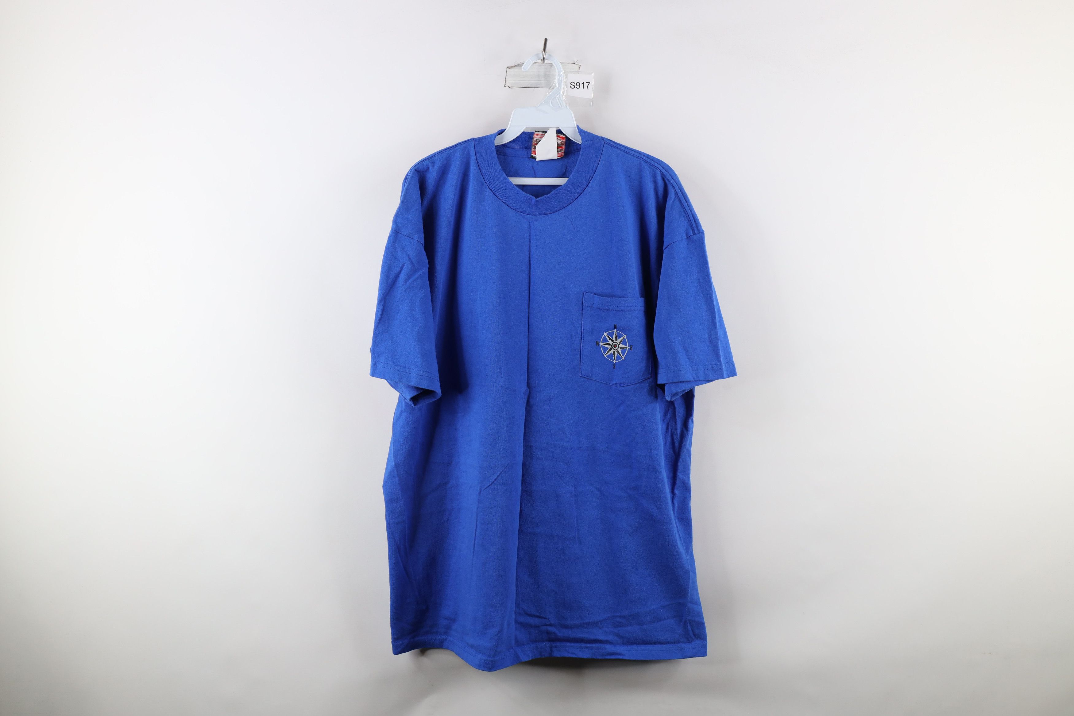 Marlboro Vintage 90s Marlboro Skiing Pocket T-Shirt Blue Cotton USA Size US XL / EU 56 / 4 - 1 Thumbnail