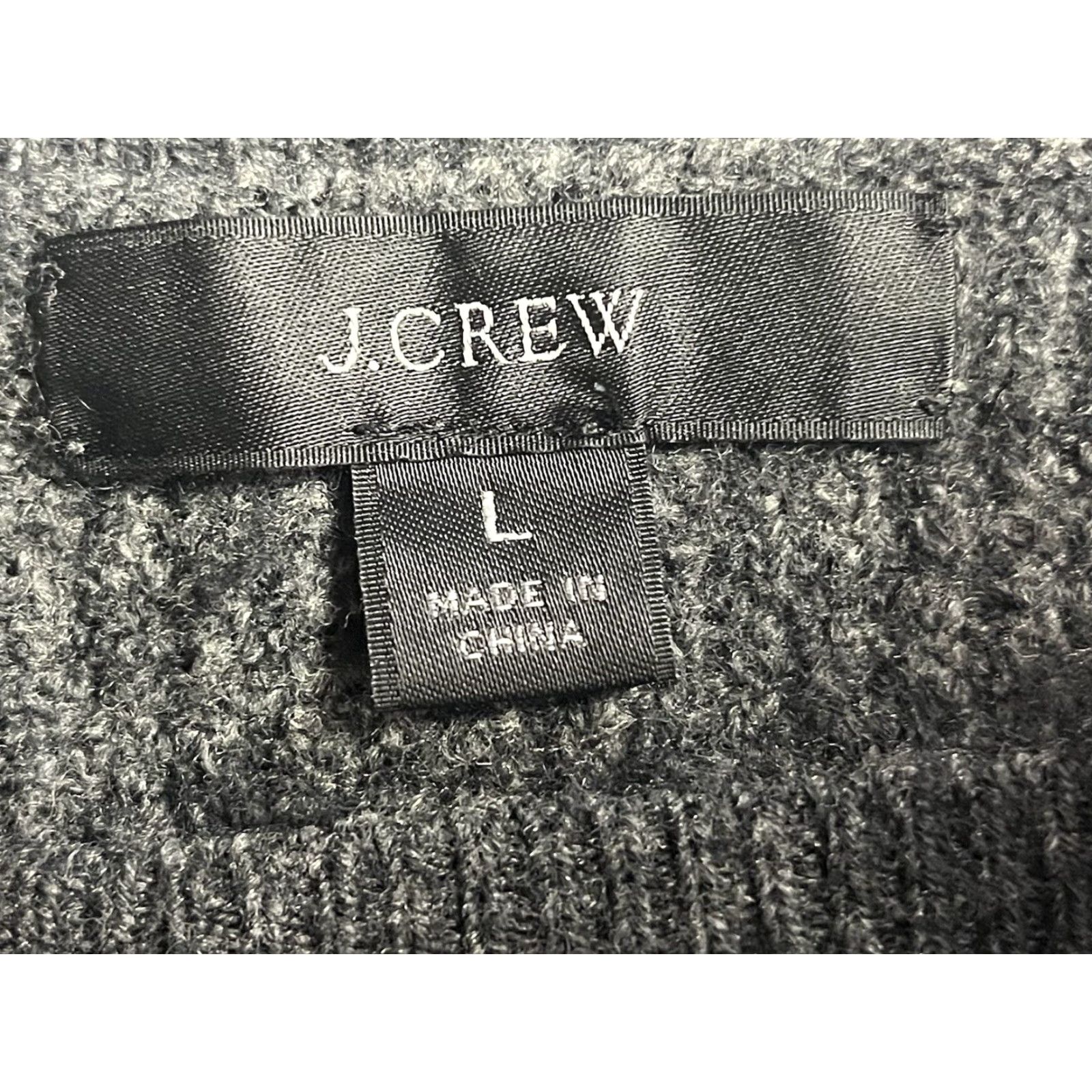 J.Crew J.CREW Wool Blend Sweater Gray Crewneck Classic Preppy Men's L Large Pullover Size US L / EU 52-54 / 3 - 6 Thumbnail