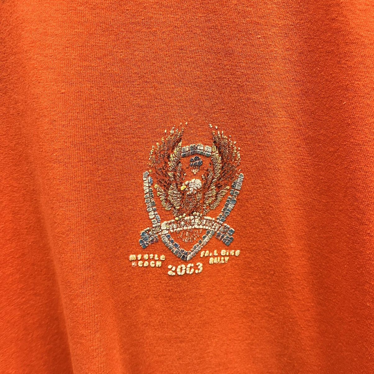 Vintage Vintage 2003 Bike Week Orange Short Sleeve T-Shirt XL Size US XL / EU 56 / 4 - 3 Thumbnail