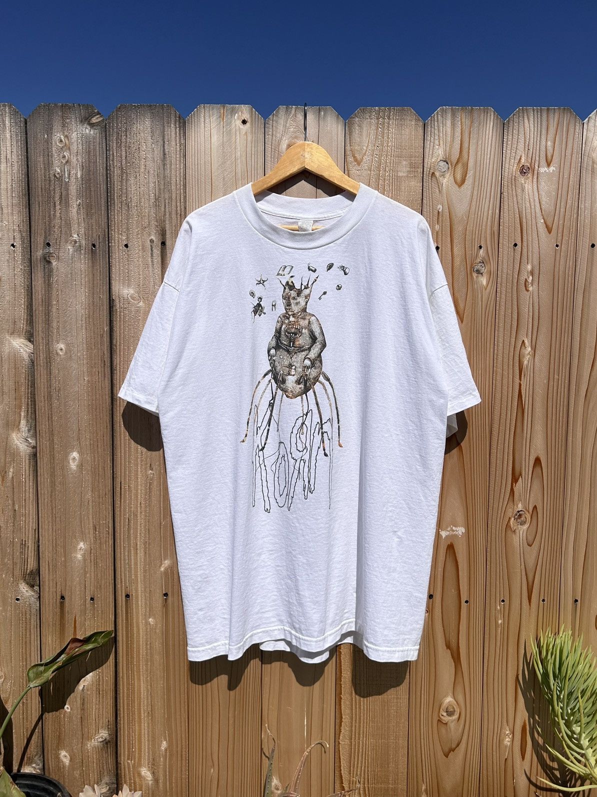 トップス 00s 90s KORN Vintage Vintage Korn Band Tee Shirt Large Giant 90s Rock Concert Tour