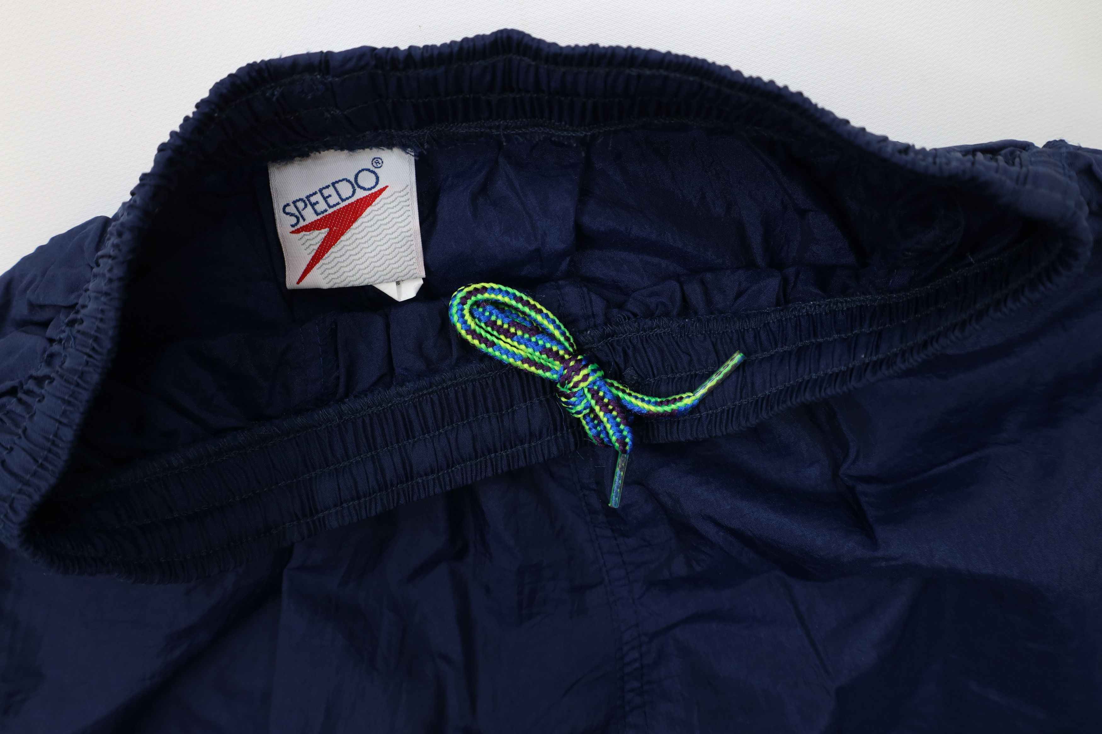 Speedo Vintage 90s Speedo Windbreaker Joggers Pants Navy Blue USA Size US 32 / EU 48 - 7 Thumbnail