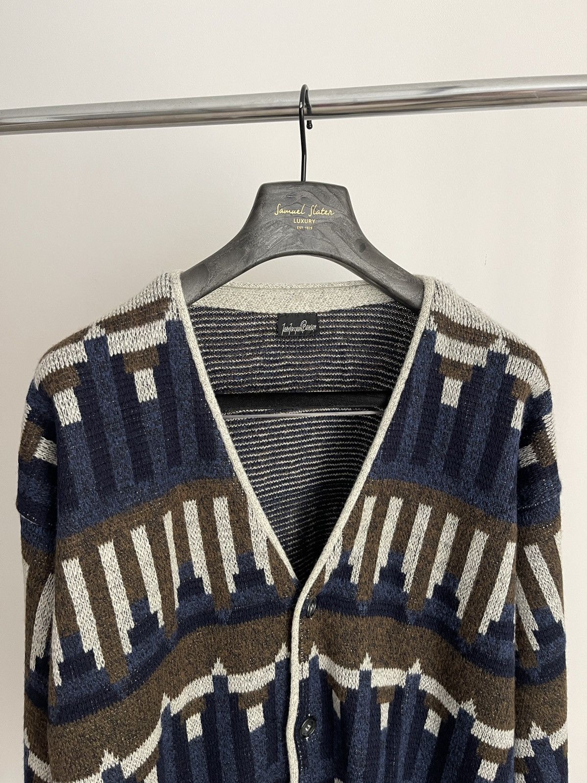 Vintage Jean jacques benson Italy designer vintage sweater cardigan Size US XL / EU 56 / 4 - 2 Thumbnail