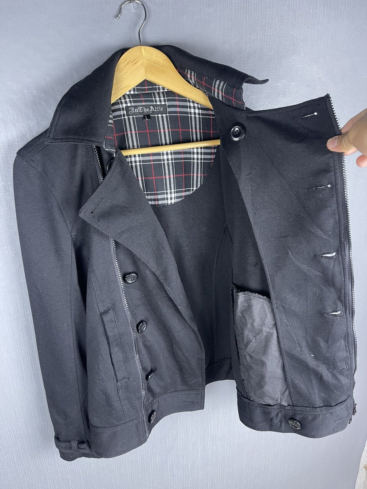 In The Attic 🔥STEALS IN THE ATTIC Double Layer Punk Style Hoodie Jacket Size US M / EU 48-50 / 2 - 12 Thumbnail