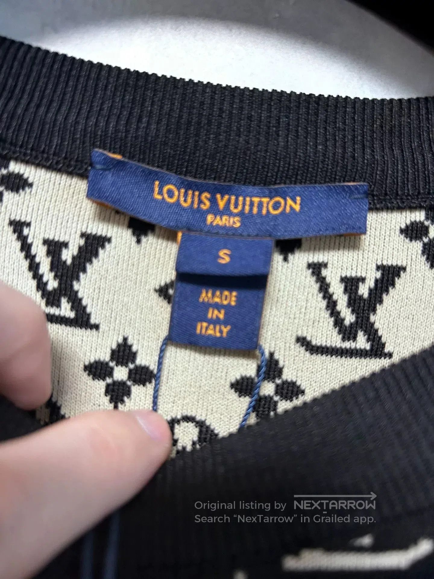 Louis Vuitton Louis Vuitton Knitted Logo Sweatshirt. Size US S / EU 44-46 / 1 - 2 Thumbnail