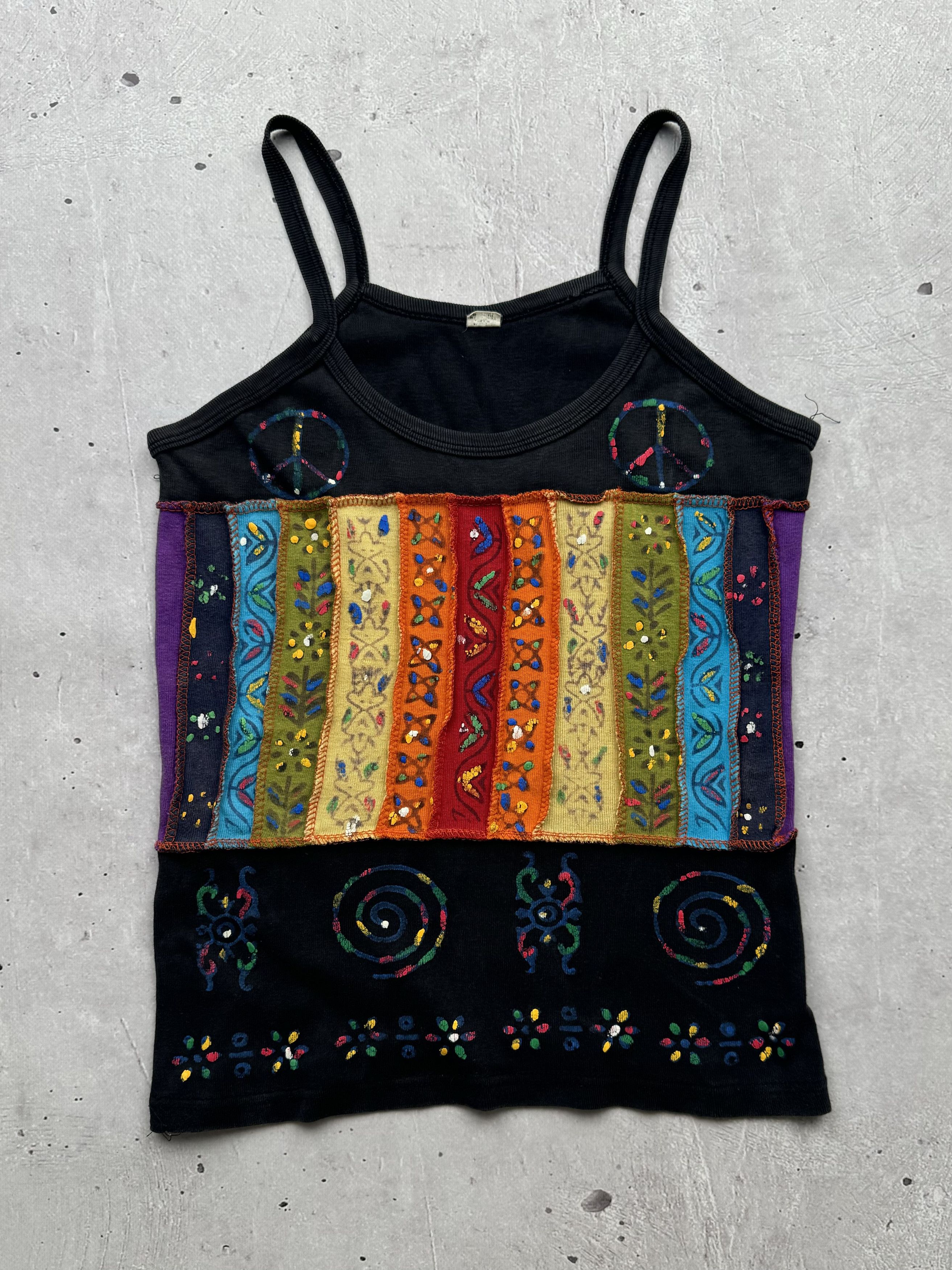 If Six Was Nine × Japanese Brand × Vintage Vintage Patched Tank Top Size S / US 4 / IT 40 - 1 Thumbnail