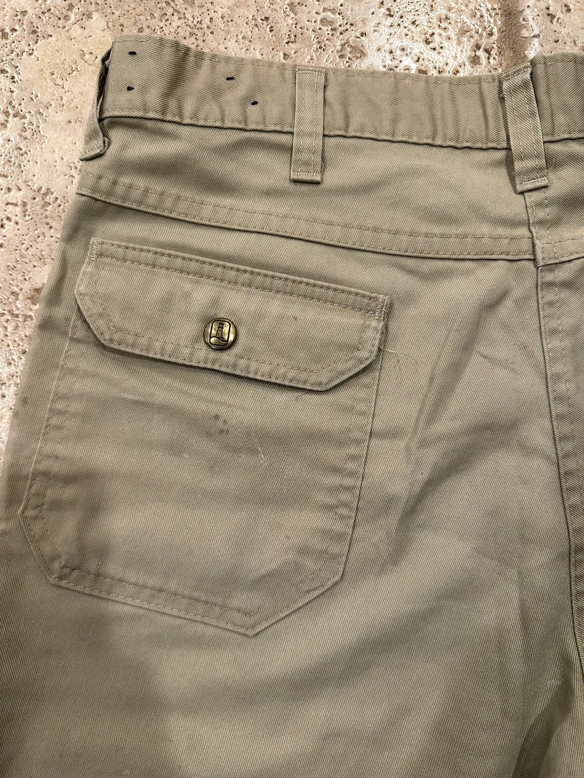 Lands' End × Vintage Vintage Land’s End Cargo Tan Painter’s Shorts Size US 32 / EU 48 - 6 Thumbnail