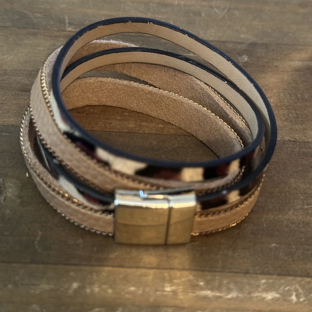 Other Leopard print leather wrap bracelet Size ONE SIZE - 3 Thumbnail