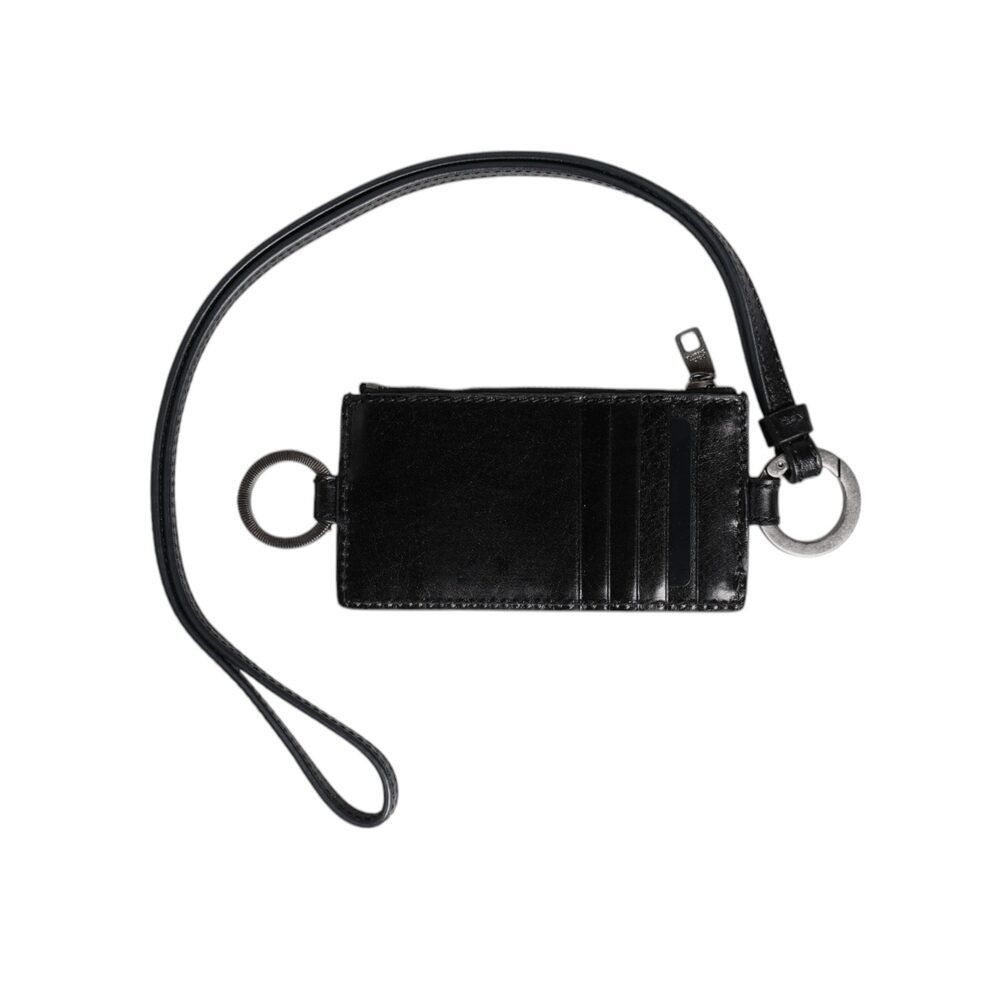 Dolce & Gabbana Dolce & Gabbana Black Leather Logo Embossed Lanyard Card Hol Size ONE SIZE - 1 Thumbnail