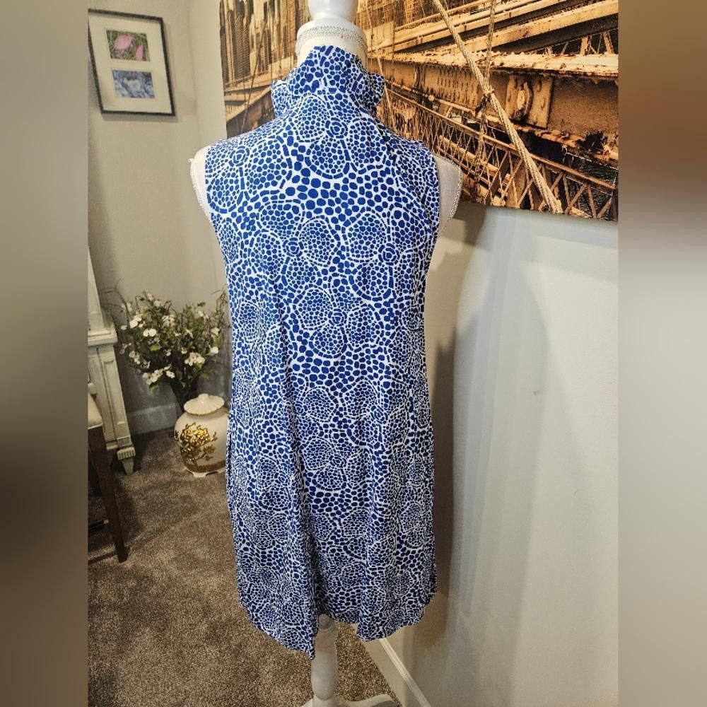 Designer Crown & ivy Blue Floral Shift Dress – Summer Days #6 Size M / US 6-8 / IT 42-44 - 5 Thumbnail