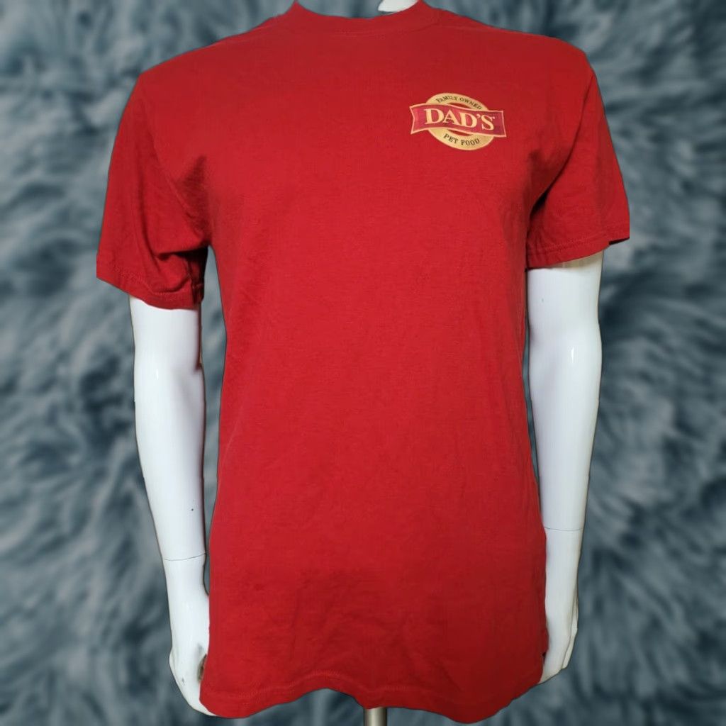 Jerzees Dads Pet Food T Shirt Medium Red Jerzees 100% Cotton Logo Graphic Tee Cat Dog Men Short Sleeve Crew Neck Size US M / EU 48-50 / 2 - 1 Thumbnail
