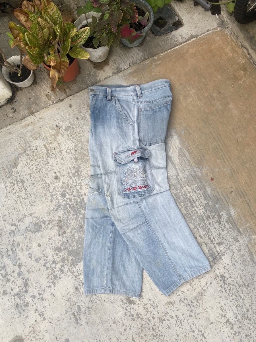Vintage Distressed Pj’s Surf Baggy Cargo Denim Size US 31 - 6 Thumbnail