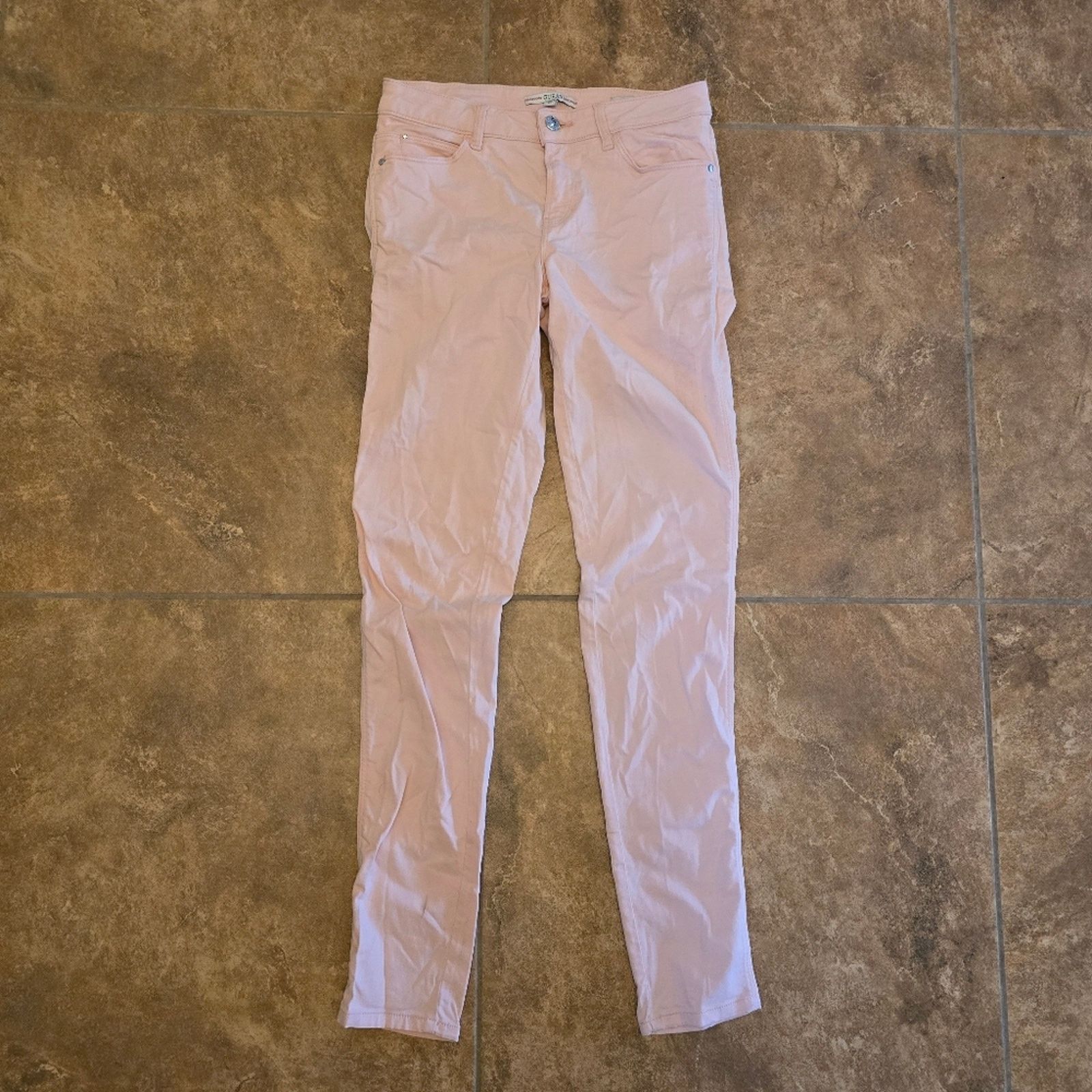 Guess Light Pink | GUESS | Curve X Skinny Colored Jean Size 27" / US 4 / IT 40 - 1 Thumbnail