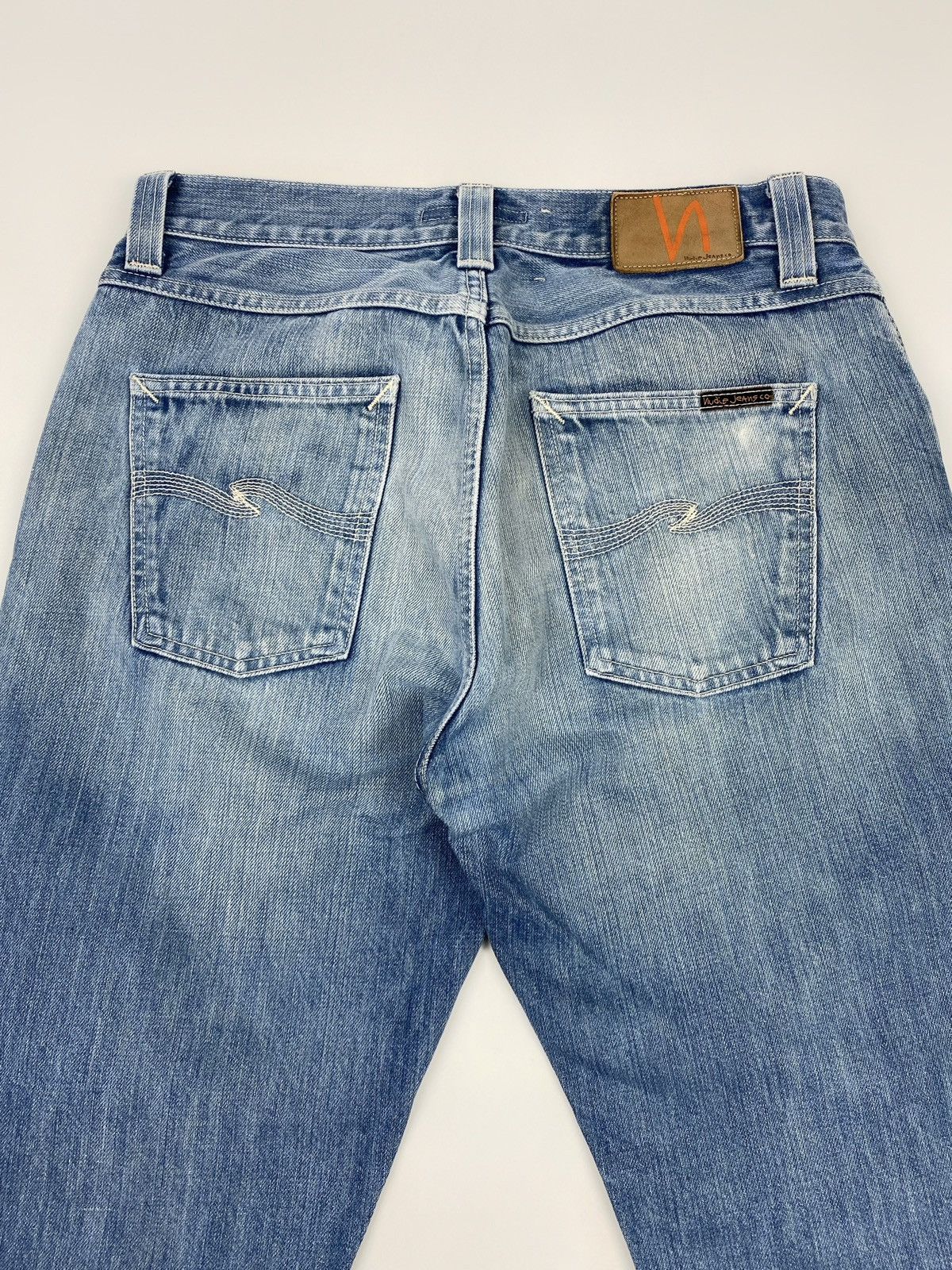 Nudie Jeans Nudie Jeans Big Bengt Used Seagreen Cropped Denim Pants Size US 30 / EU 46 - 10 Thumbnail