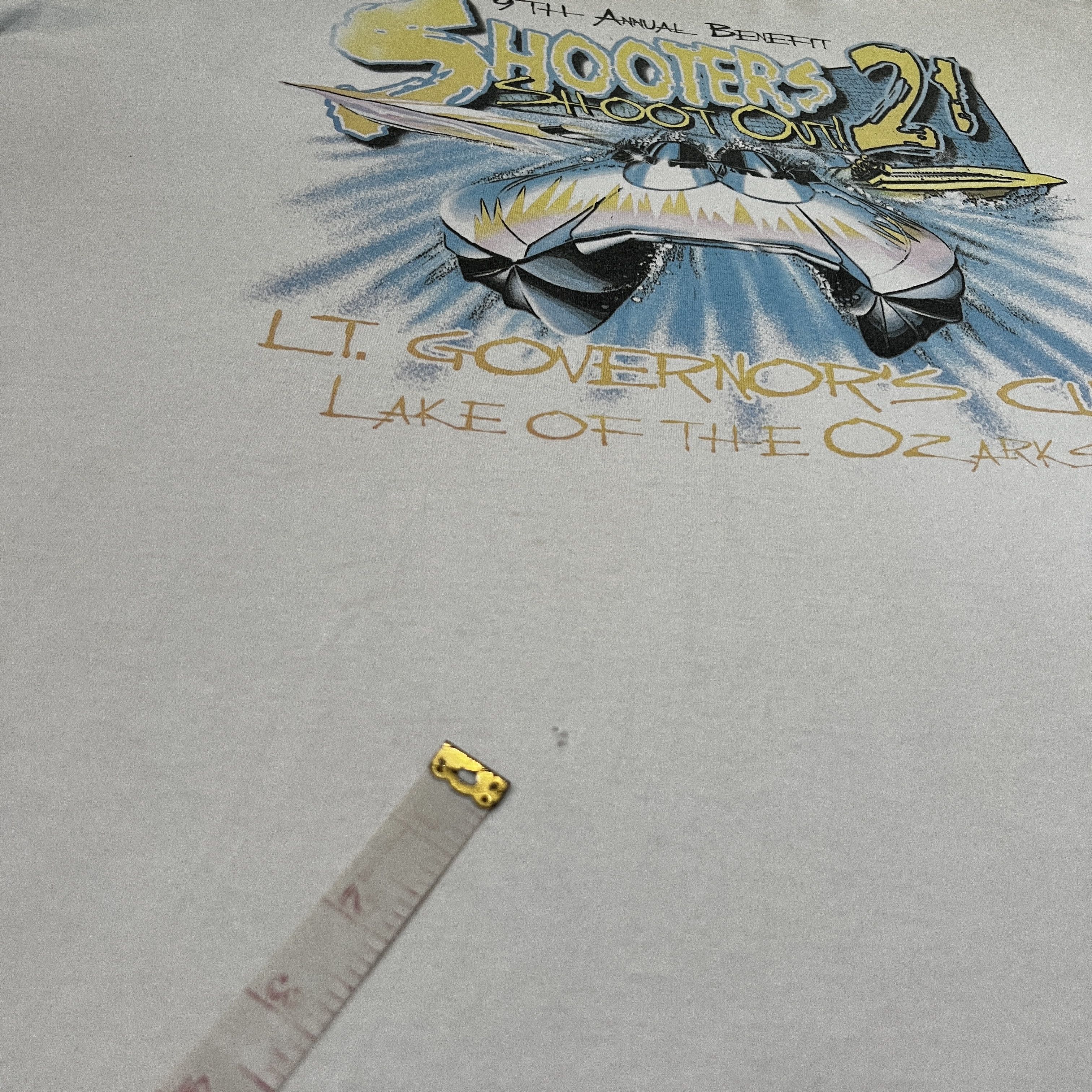 Sports Specialties × Vintage Vintage 90s Lake of the Ozarks Shootout Powerboat Tee 2XL Size US XXL / EU 58 / 5 - 6 Thumbnail