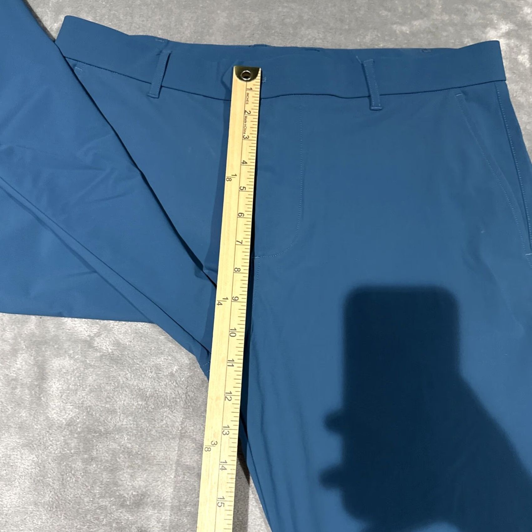 Vintage Greyson Montauk Trousers Pants Regular 36x32 Teal Green Chino Stretch Pockets Belt Loops Flat Front Classic Outdoor Golf Mens Size US 36 / EU 52 - 7 Thumbnail
