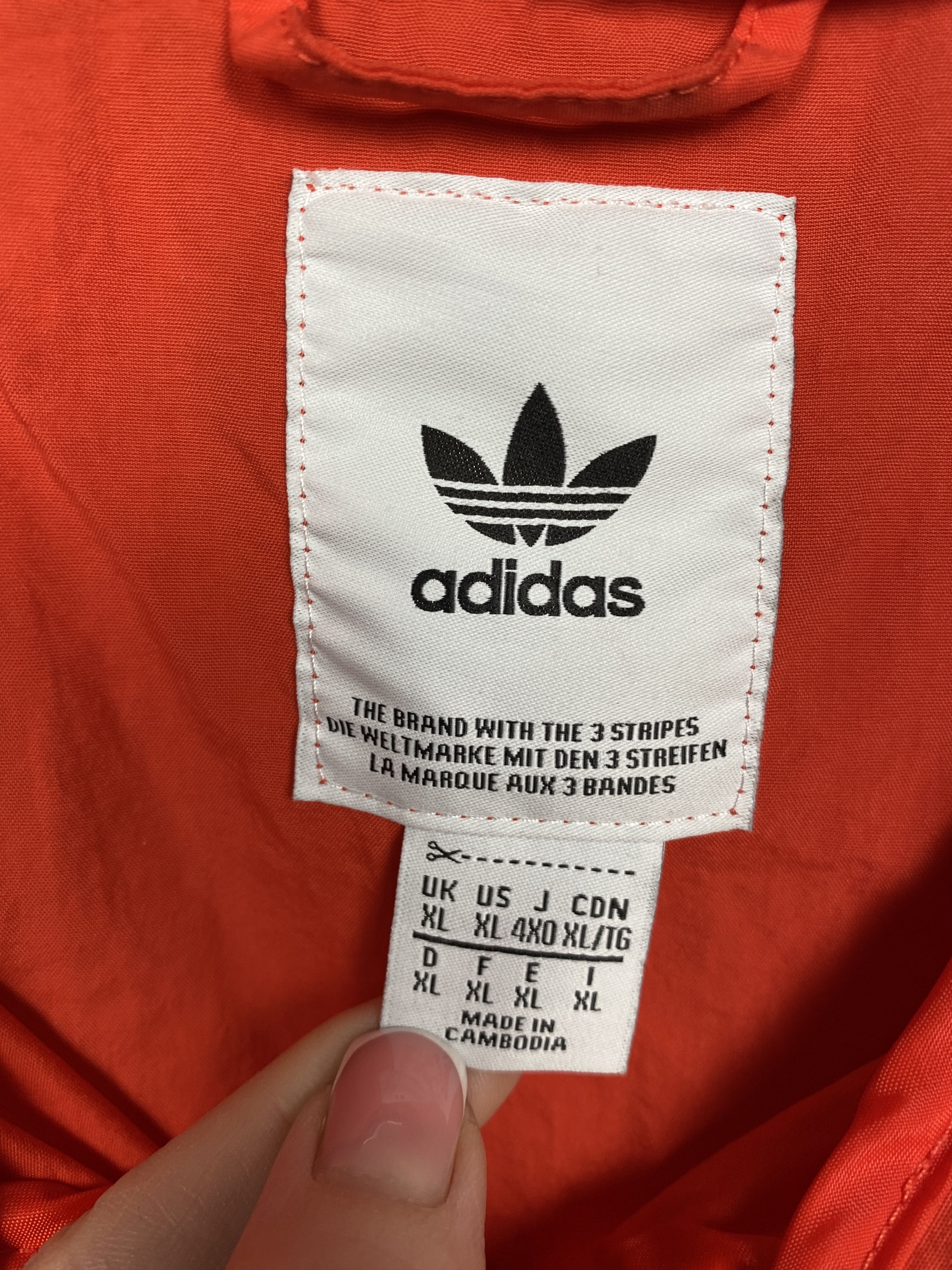 Adidas Adidas Mens Nylon Jacket Size US XL / EU 56 / 4 - 4 Thumbnail