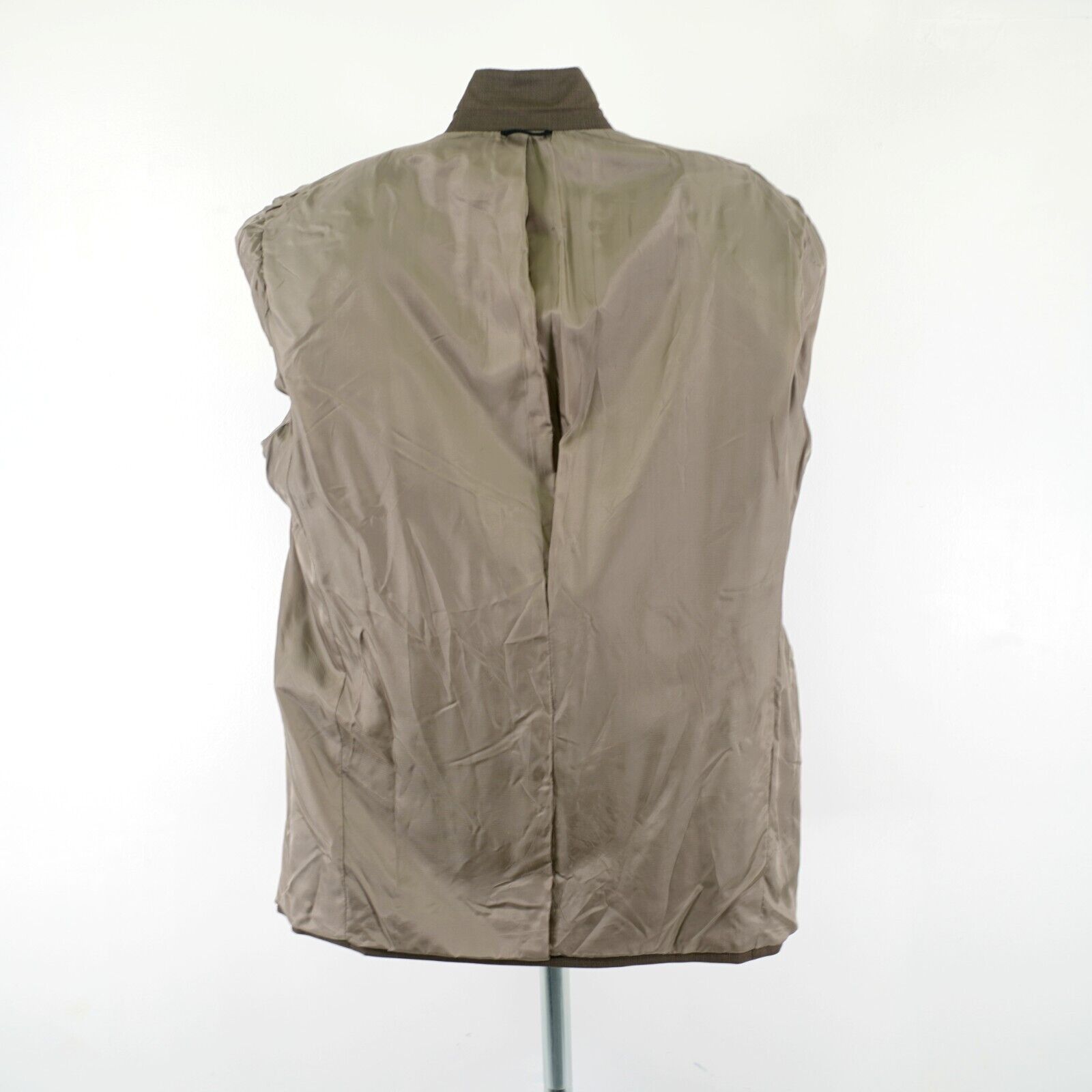 Hart Schaffner Marx DAMAGED Hart Schaffner Marx Wool Brown Check 46L 3 Button Bl Size 46L - 12 Thumbnail