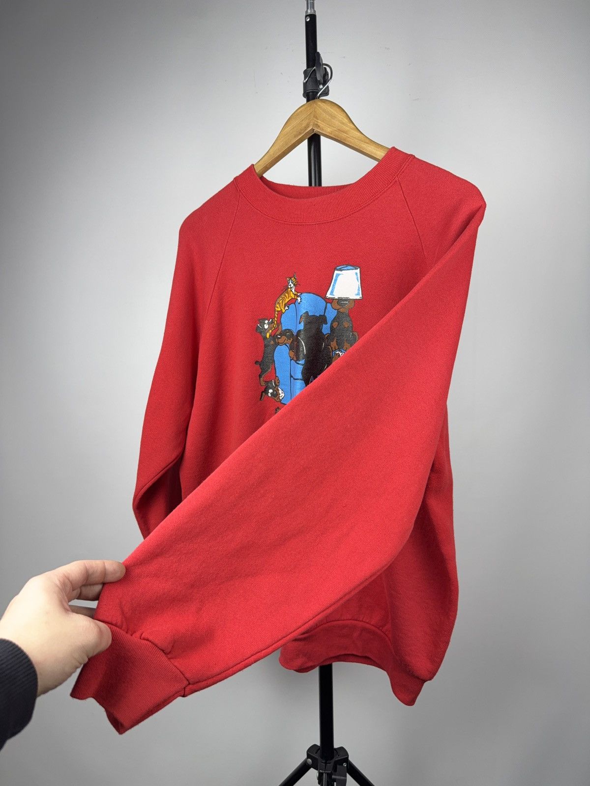 Other Retro 90s Rare Doberman Dogs Cartoon Sweatshirt Vintage Size US L / EU 52-54 / 3 - 8 Thumbnail