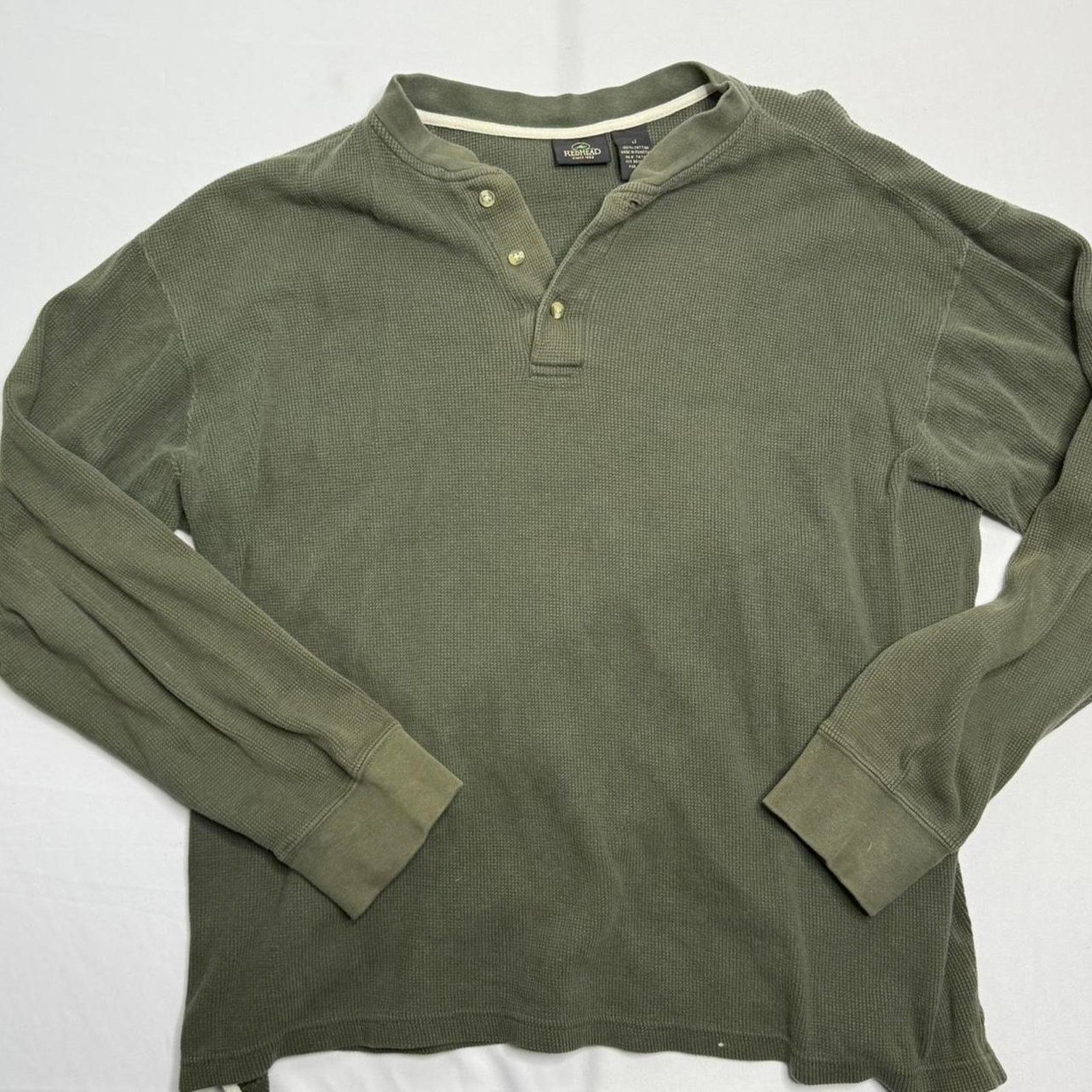 Redhead Redhead Long Sleeve Button Up Shirt Size 4 / S 100% Cotton Size US S / EU 44-46 / 1 - 1 Thumbnail