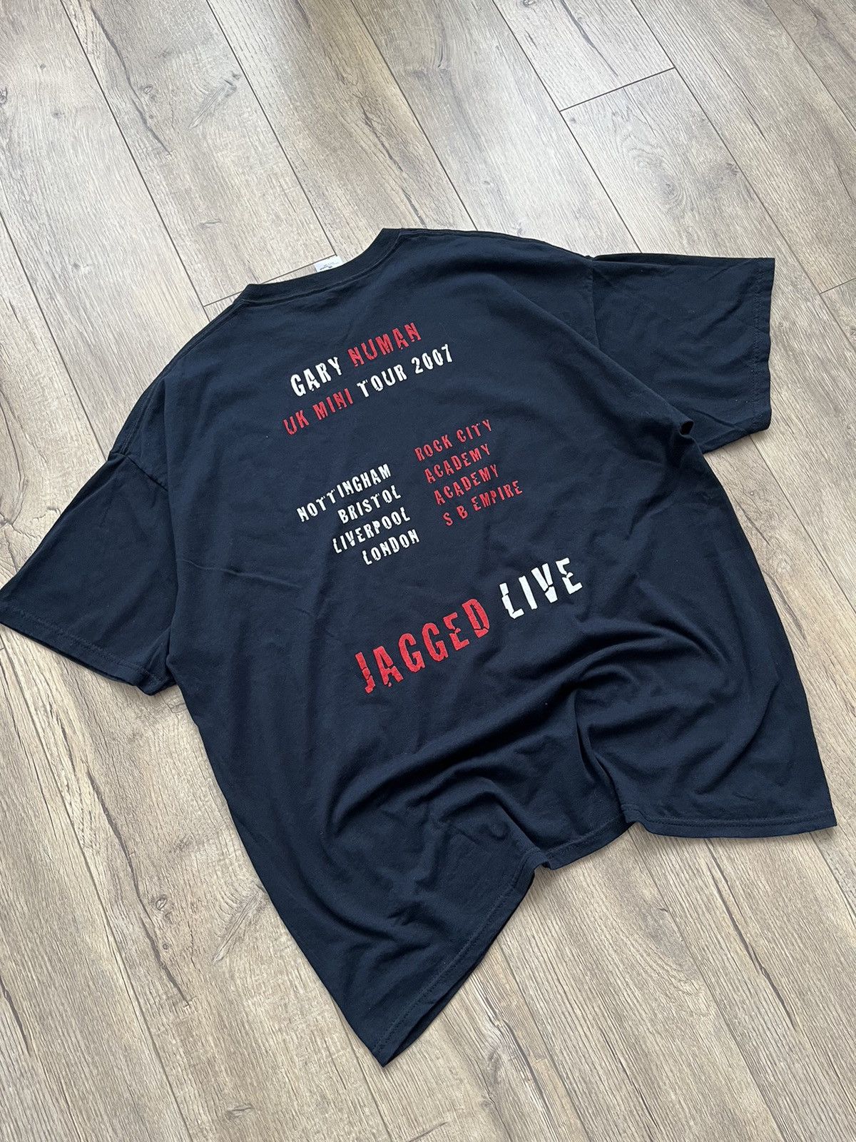 Band Tees × Vintage Vintage Gary Numan (JAGGED LIVE) Very Rare Shirt Size US XL / EU 56 / 4 - 8 Thumbnail