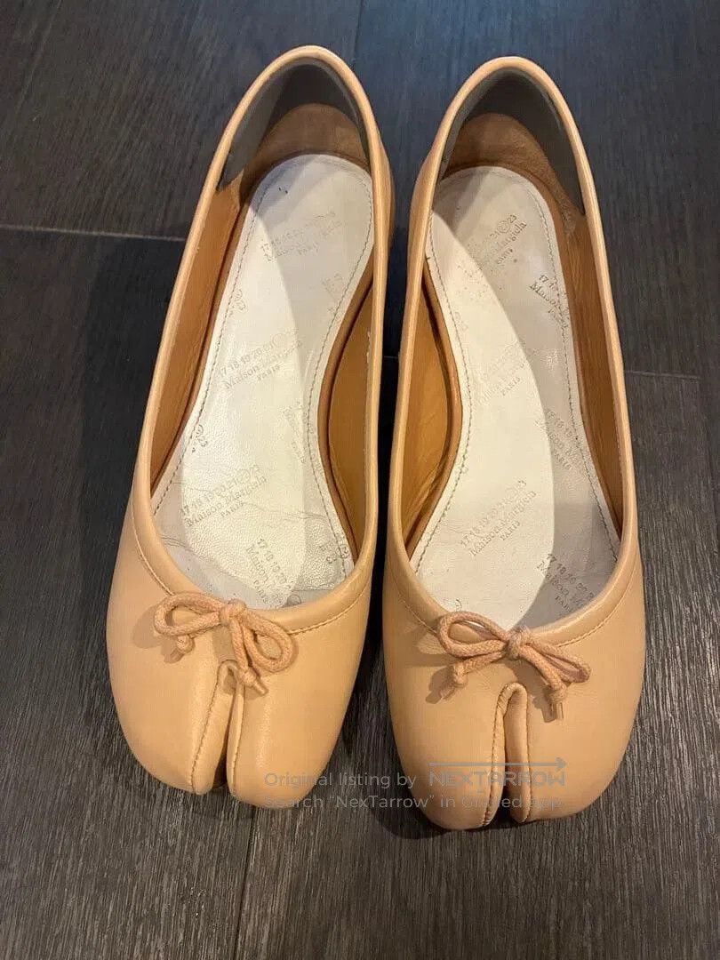 Maison Margiela Maison Margiela Beige Tabi Low Heel Ballerinas. Size US 8.5 / IT 38.5 - 1 Thumbnail