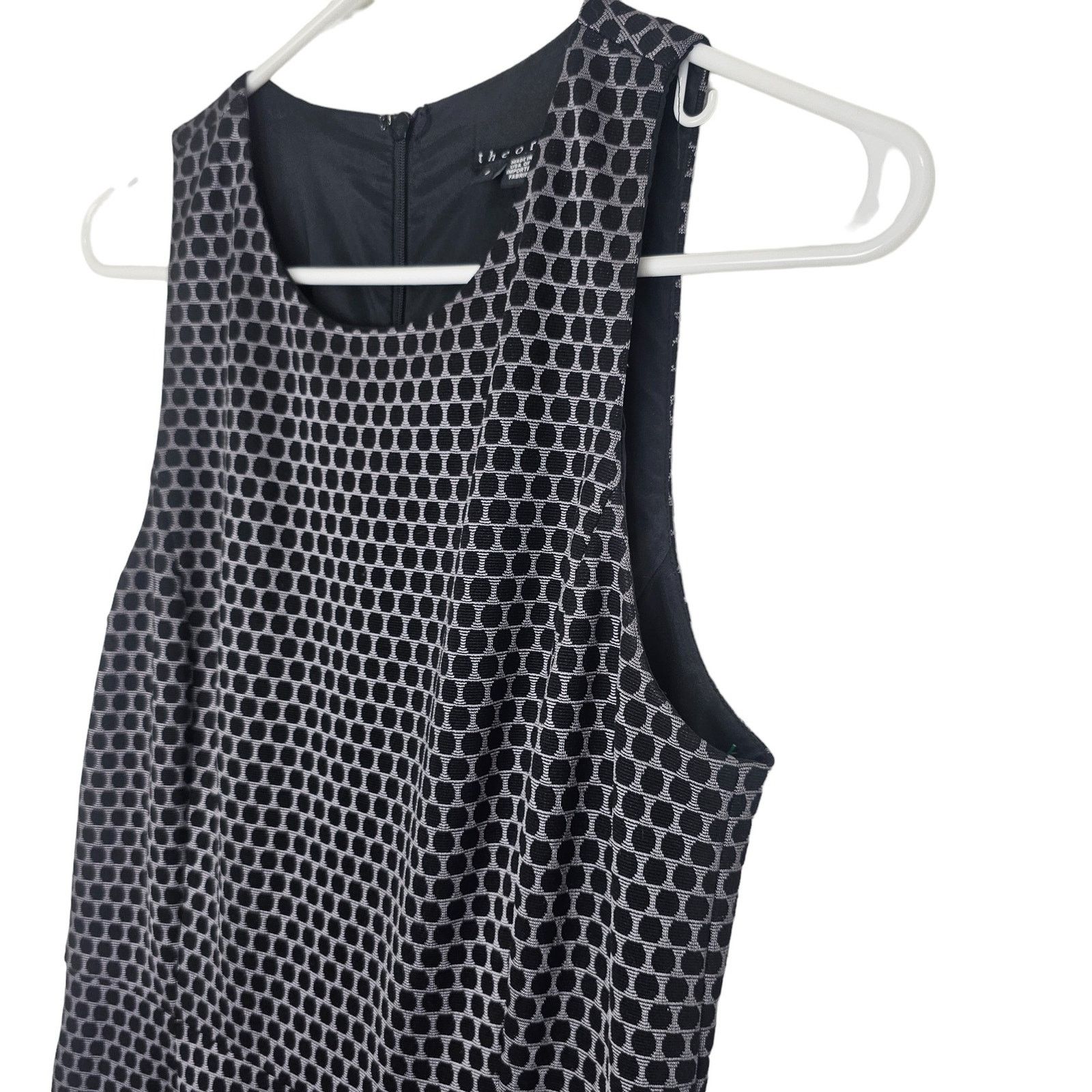 Theory Theory Womens Trekana Compas Knit Fit Flare Sz 6 Polka Dot Size M / US 6-8 / IT 42-44 - 5 Thumbnail