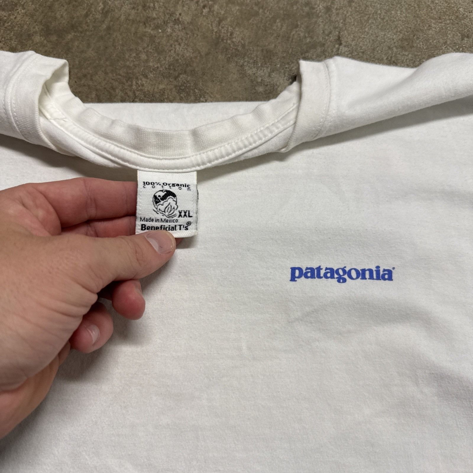 Patagonia Vintage Patagonia Shirt Mens 2XL White 90s USA Beneficial Size US XXL / EU 58 / 5 - 6 Thumbnail