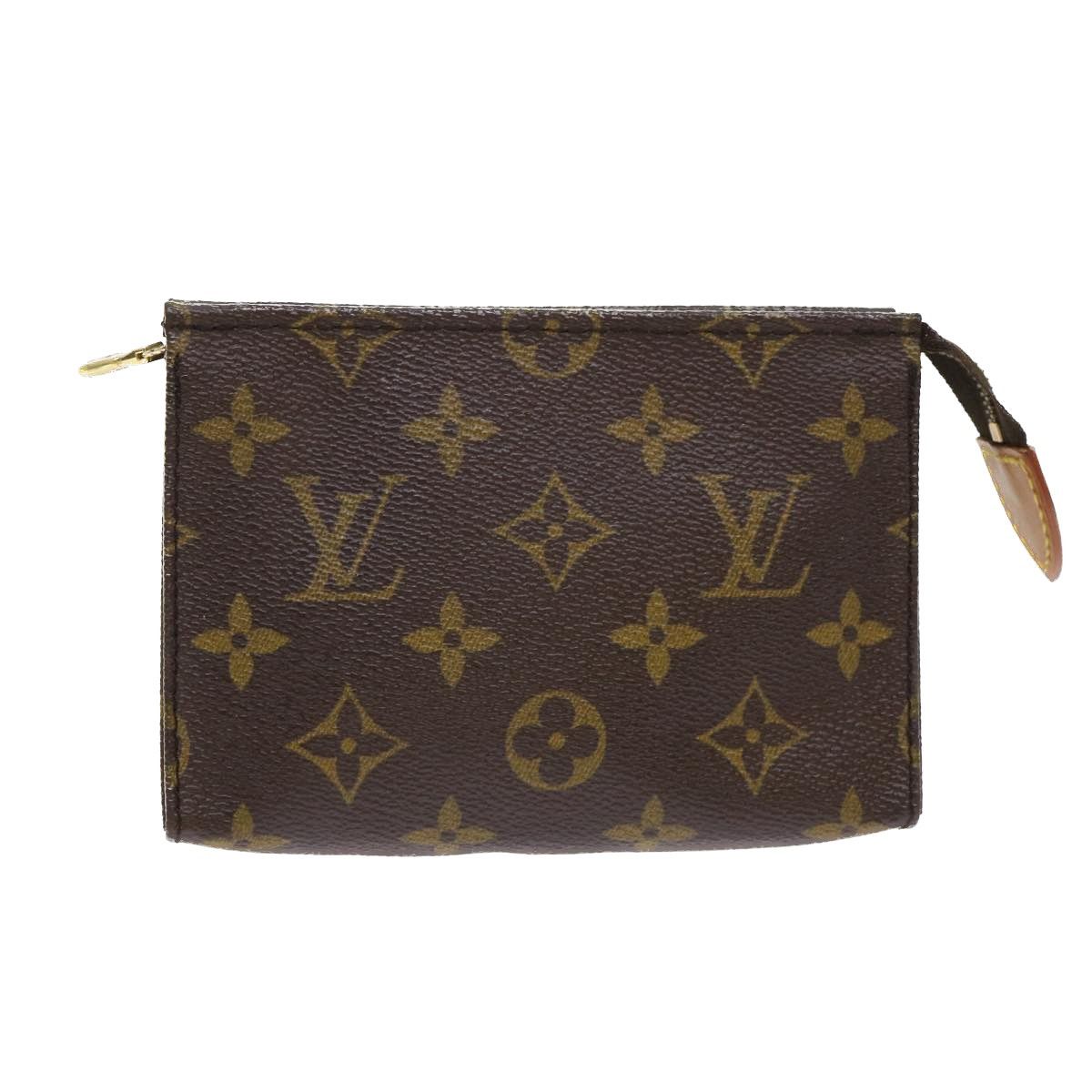 LOUIS VUITTON Monogram Poche Toilette 15 Cosmetics Pouch M47546 LV Aut