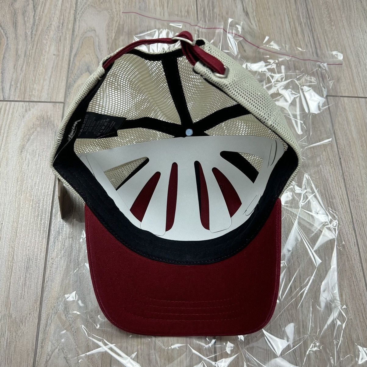 Stussy Stussy Low Pro Workgear Strapback Red Trucker Mesh Hat Size ONE SIZE - 10 Thumbnail