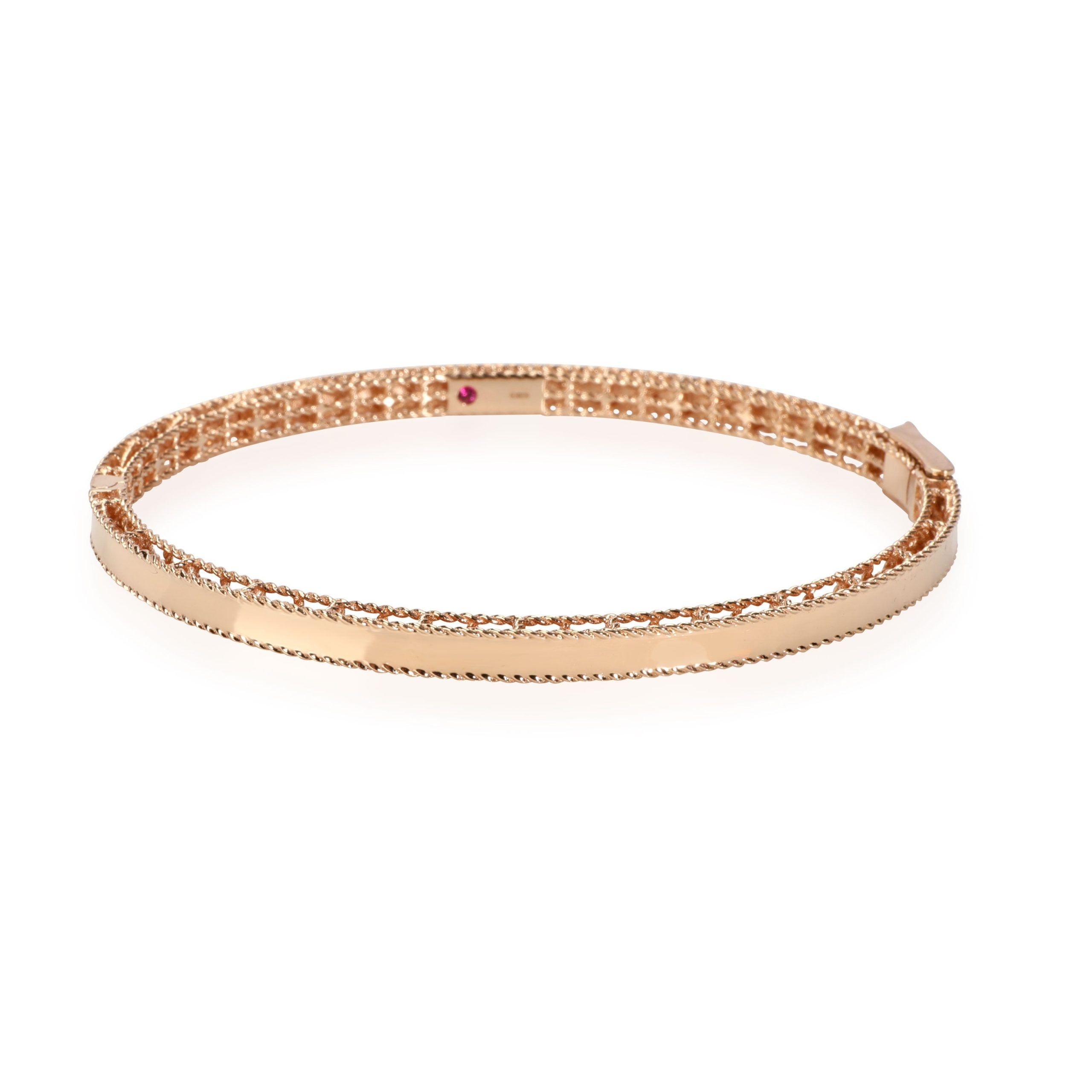 image of Tiffany Co Roberto Coin Symphony Barocco Bangle In 18K Rose Gold, Women's