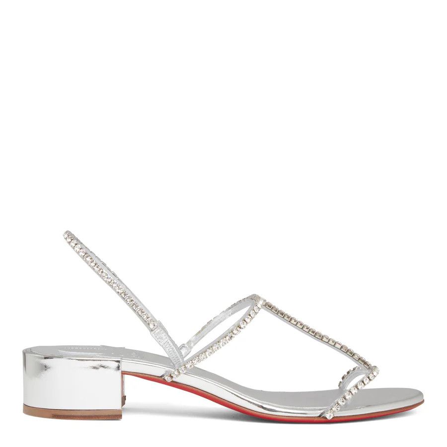 Christian Louboutin o1w1db10725 Sandals in Silver Size US 7.5 / IT 37.5 - 1 Thumbnail