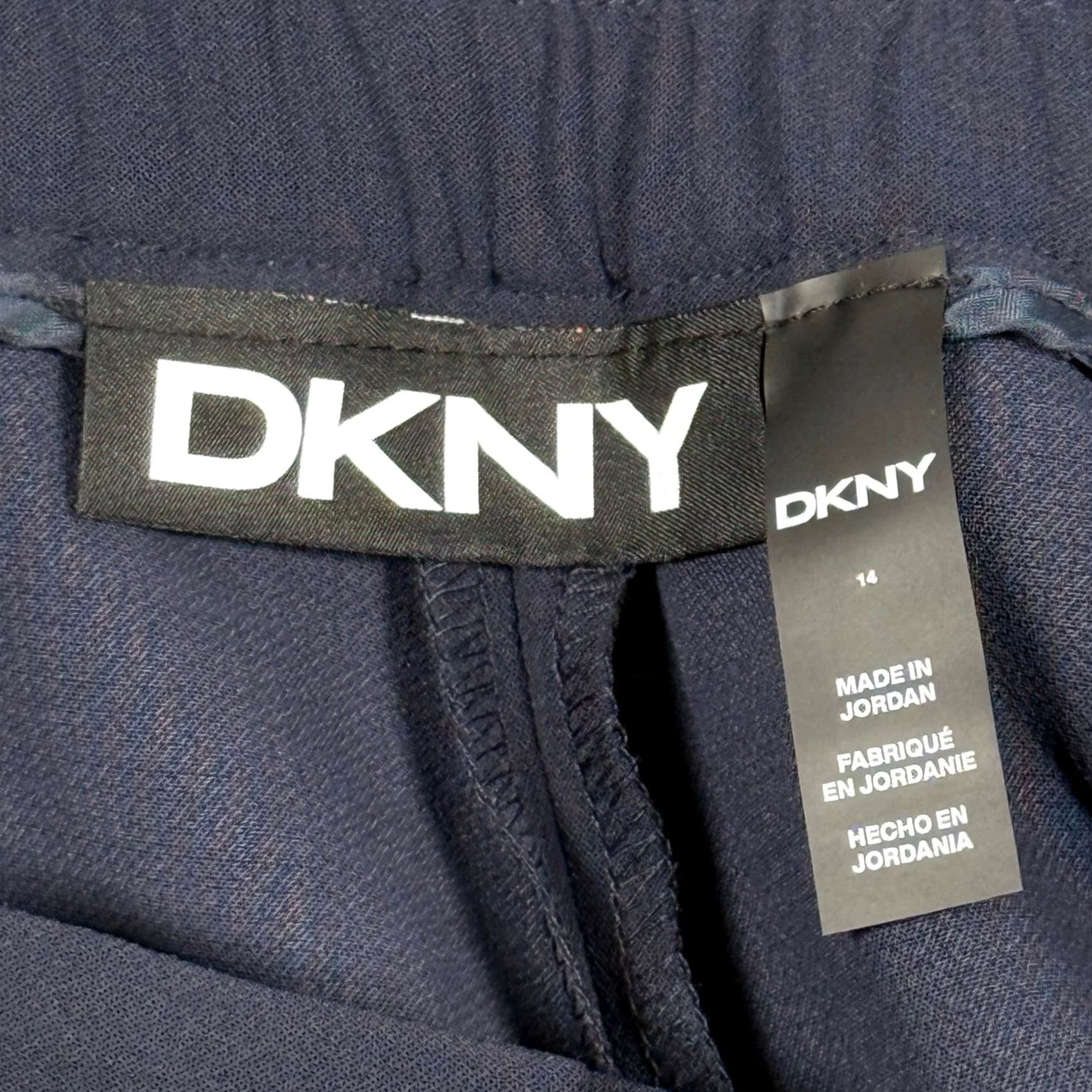 DKNY DKNY Women 14 Navy Blue Wide-Leg Dress Pants Career Workwear Office NWT Size 36" / US 14 / IT 50 - 7 Thumbnail
