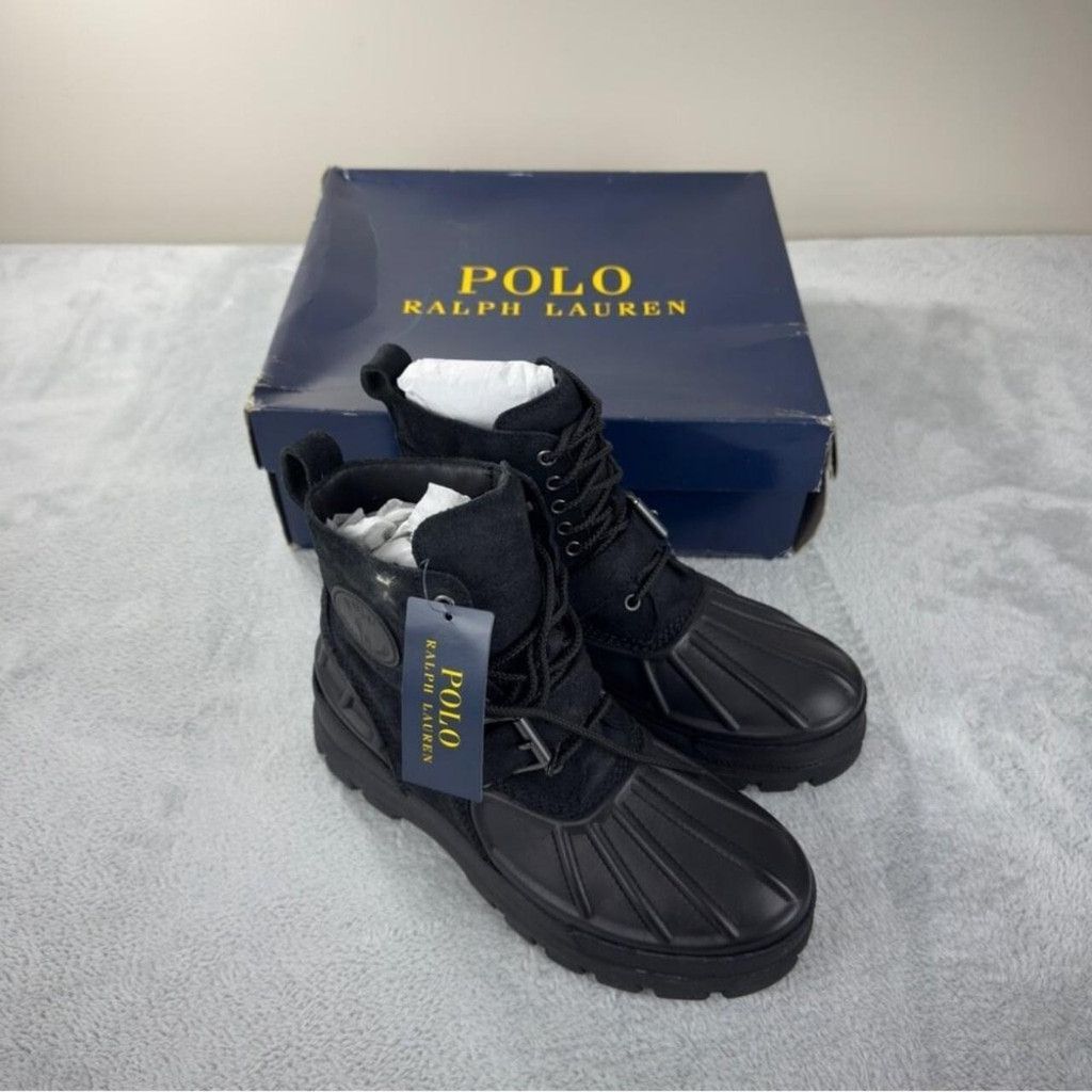 Polo Ralph Lauren Polo Ralph Lauren NWT Oslo High Waterproof Black Boots 9D US Size US 9 / EU 42 - 1 Thumbnail