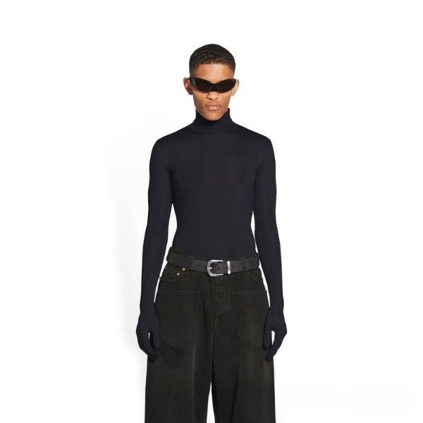 Balenciaga o1loc1c1224 Size: 60 / Western Buckle Belt in Black Size 26 - 3 Thumbnail
