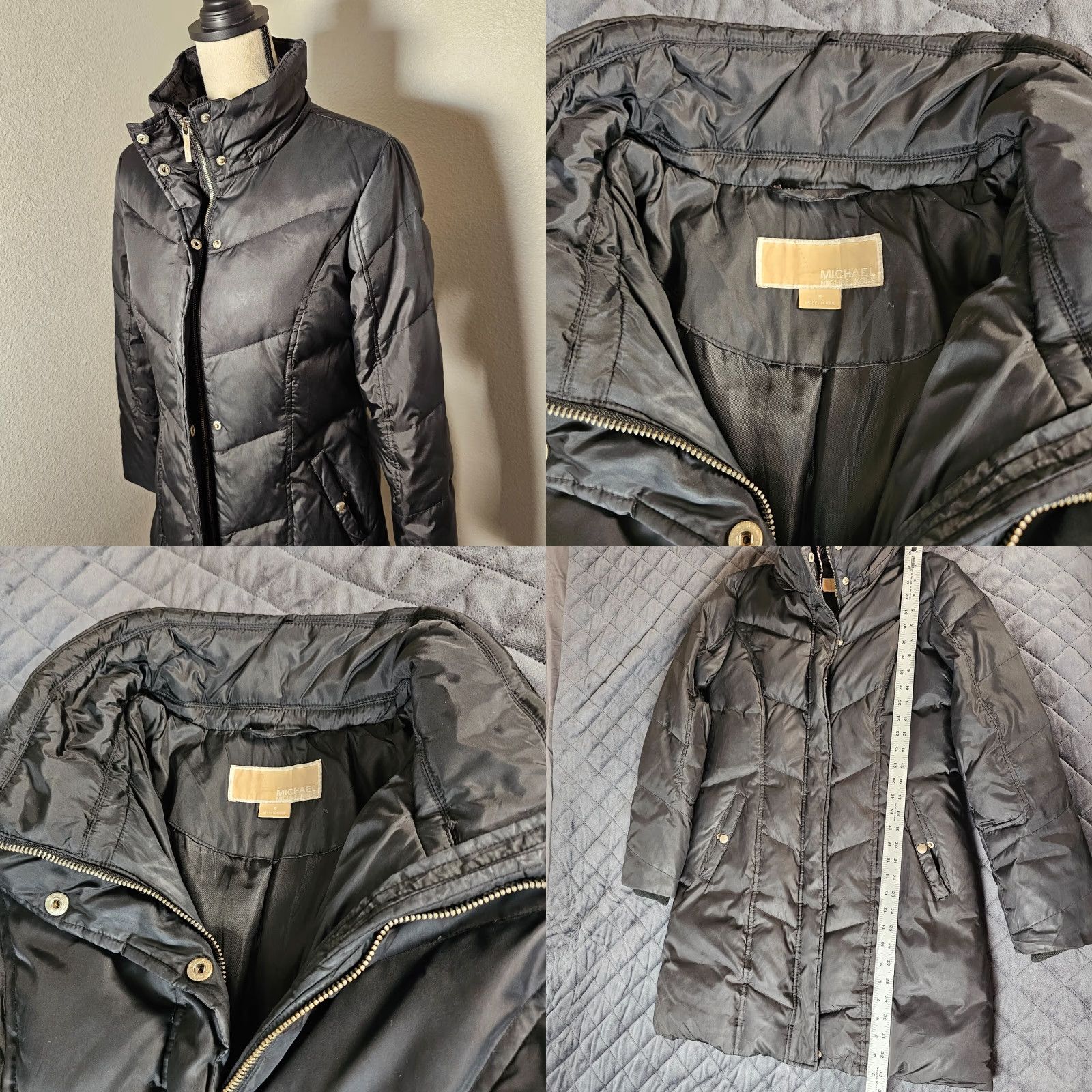 Michael Kors Michael Kors Parka Jacket Coat Women's S Black Packable Down Fill Zipper Sport? Wait. Size S / US 4 / IT 40 - 8 Thumbnail