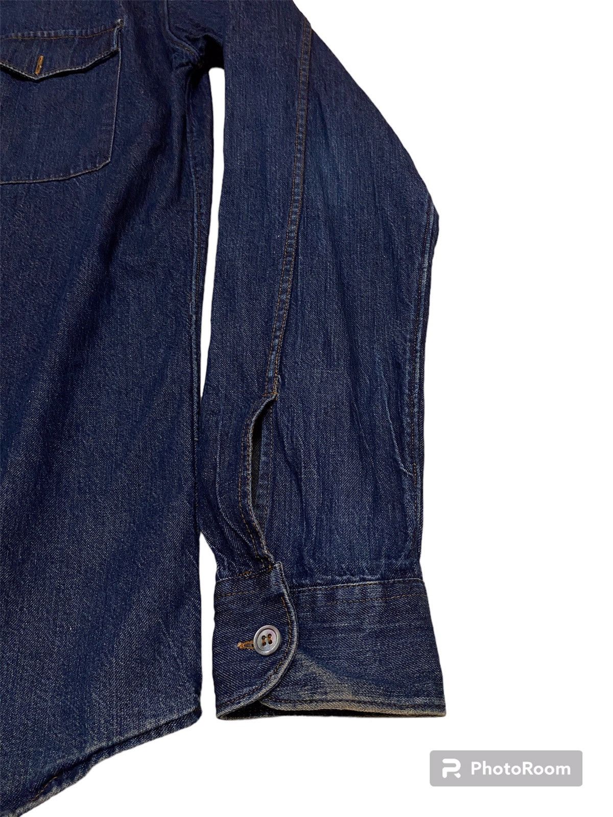 Helmut Lang Vtg SS1997 Helmut Lang Prototype Denim Shirt Size US M / EU 48-50 / 2 - 6 Thumbnail