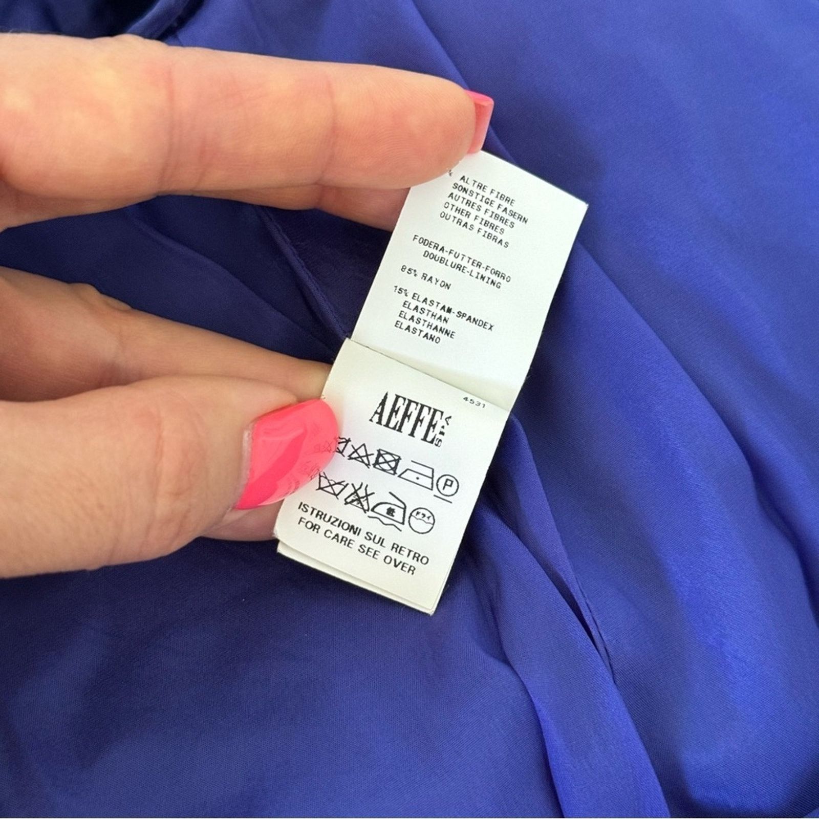 Moschino Moschino Dress, Size 6, Purple, Authentic Size M / US 6-8 / IT 42-44 - 12 Thumbnail