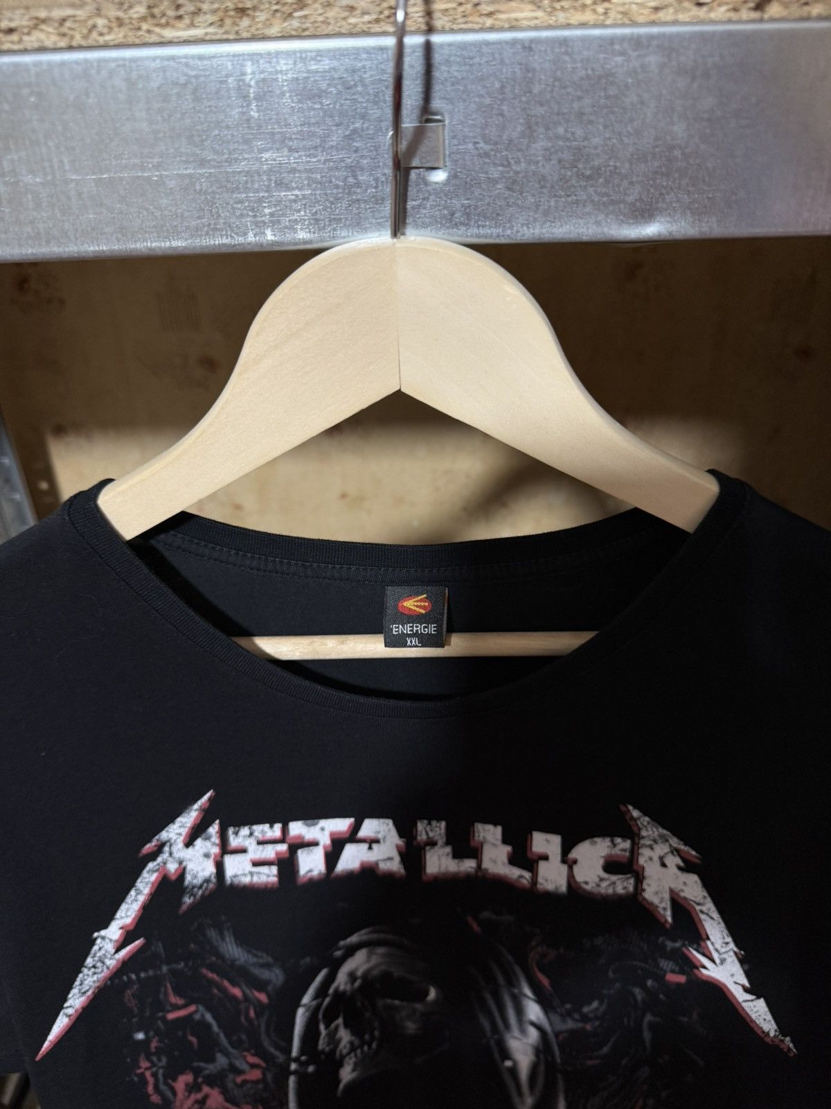 Band Tees × Metallica × Vintage Vintage 2000’s Band Metallica Skull Death Metal Rock T-Shirt Size US XL / EU 56 / 4 - 5 Thumbnail