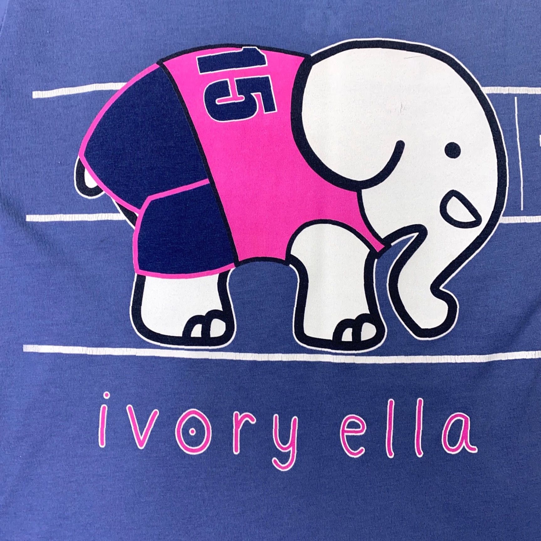 Vintage Ivory Ella Womens T-Shirt XS Blue Short Sleeve Round Neck Cotton Jersey Casual Size XS / US 0-2 / IT 36-38 - 7 Thumbnail