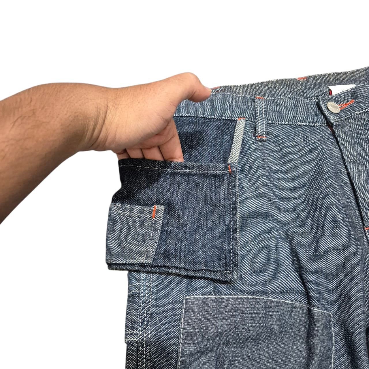 Japanese Brand Nice design patch work denim pants Size US 32 / EU 48 - 6 Thumbnail