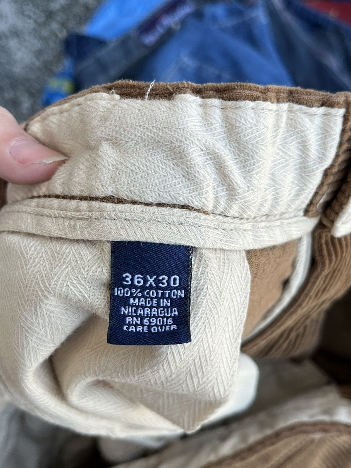 Vintage Corduroy baggy fit wide leg earth tone brown pants preppy Size US 34 / EU 50 - 7 Thumbnail