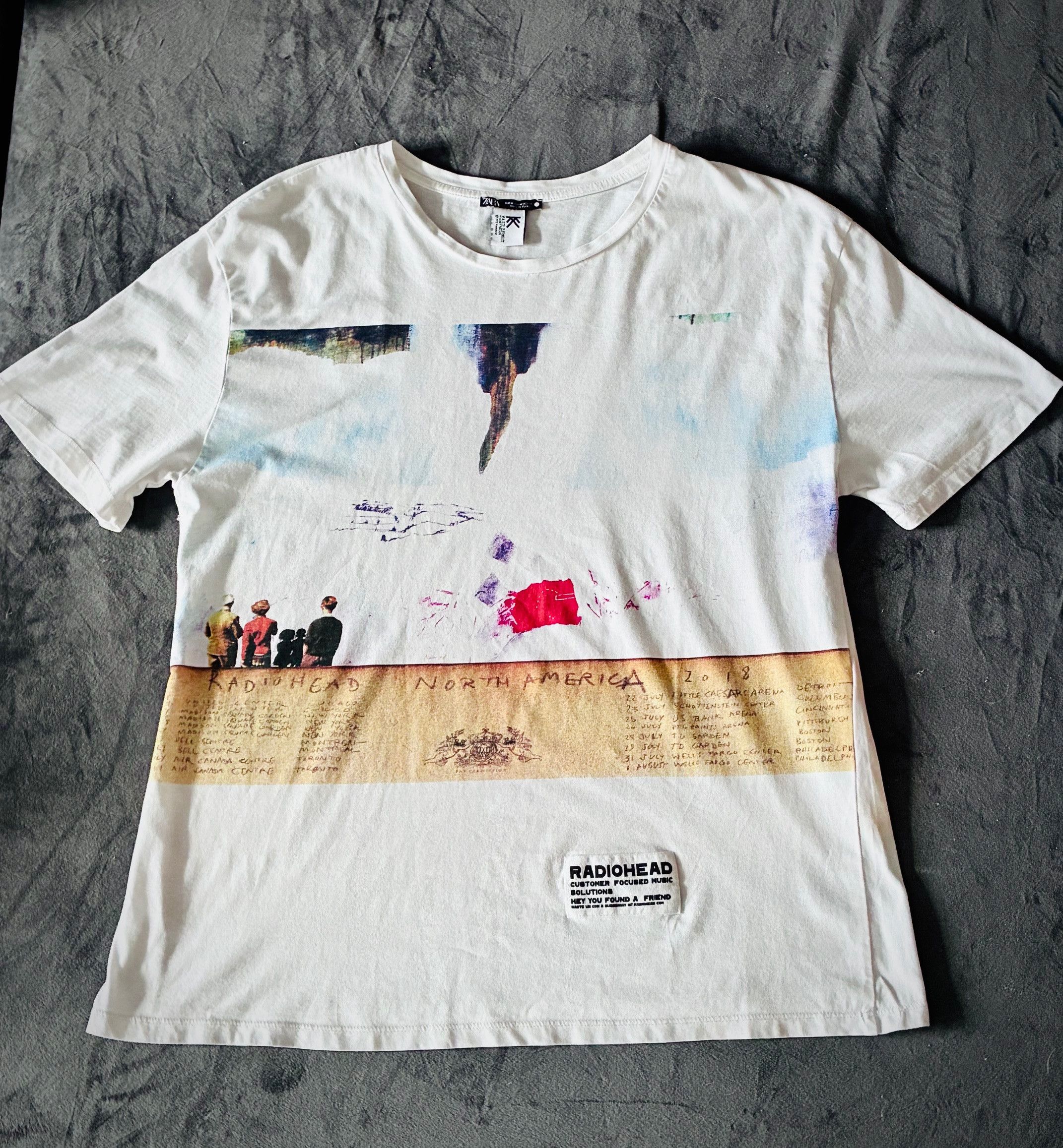 Zara Rare RADIOHEAD Shirt ZARA colab WASTE official Size US M / EU 48-50 / 2 - 8 Thumbnail