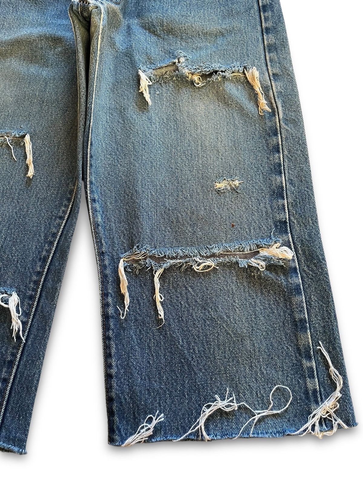 Levi's Vintage 70s Levis 501 Selvedge 524 Loose Jean Shorts Jorts Size US 29 - 9 Thumbnail