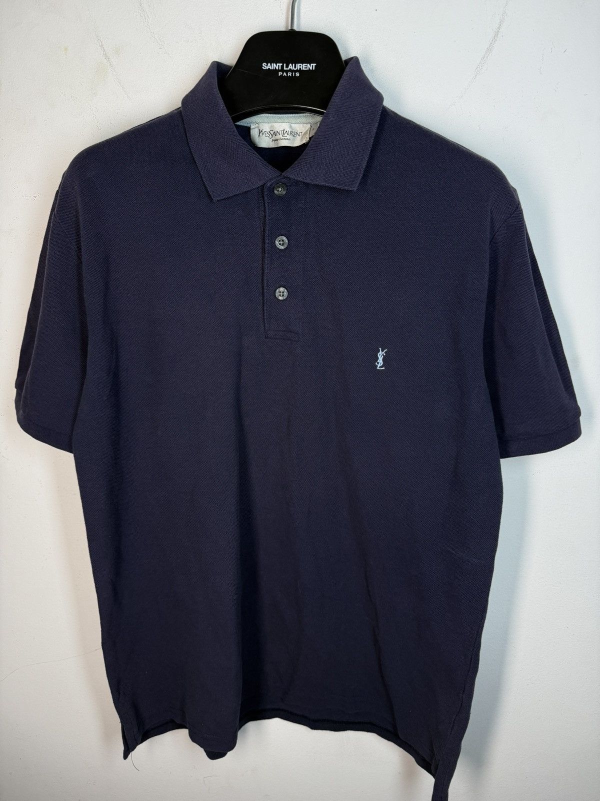 Yves Saint Laurent Navy YSL Polo Shirt Summer YSL T-shirt YSL Shirt Size US S / EU 44-46 / 1 - 2 Thumbnail