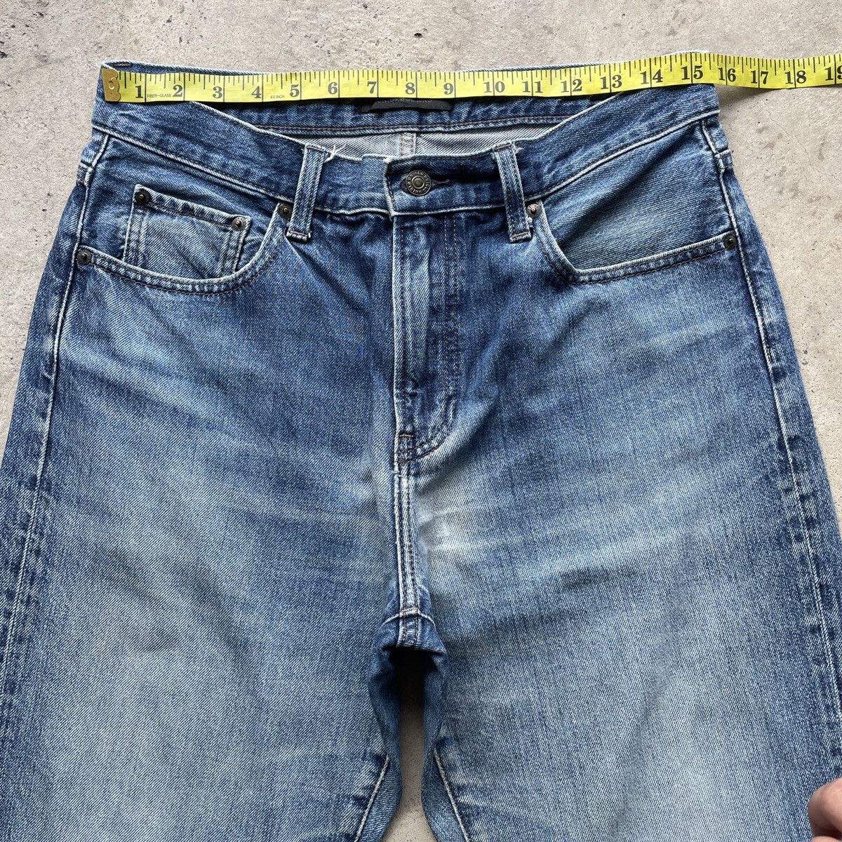 Japanese Brand × Jean × Vintage W31x29.5💥 Vintage Japanese Brand Faded Denim Jeans Pants Size US 31 - 5 Thumbnail